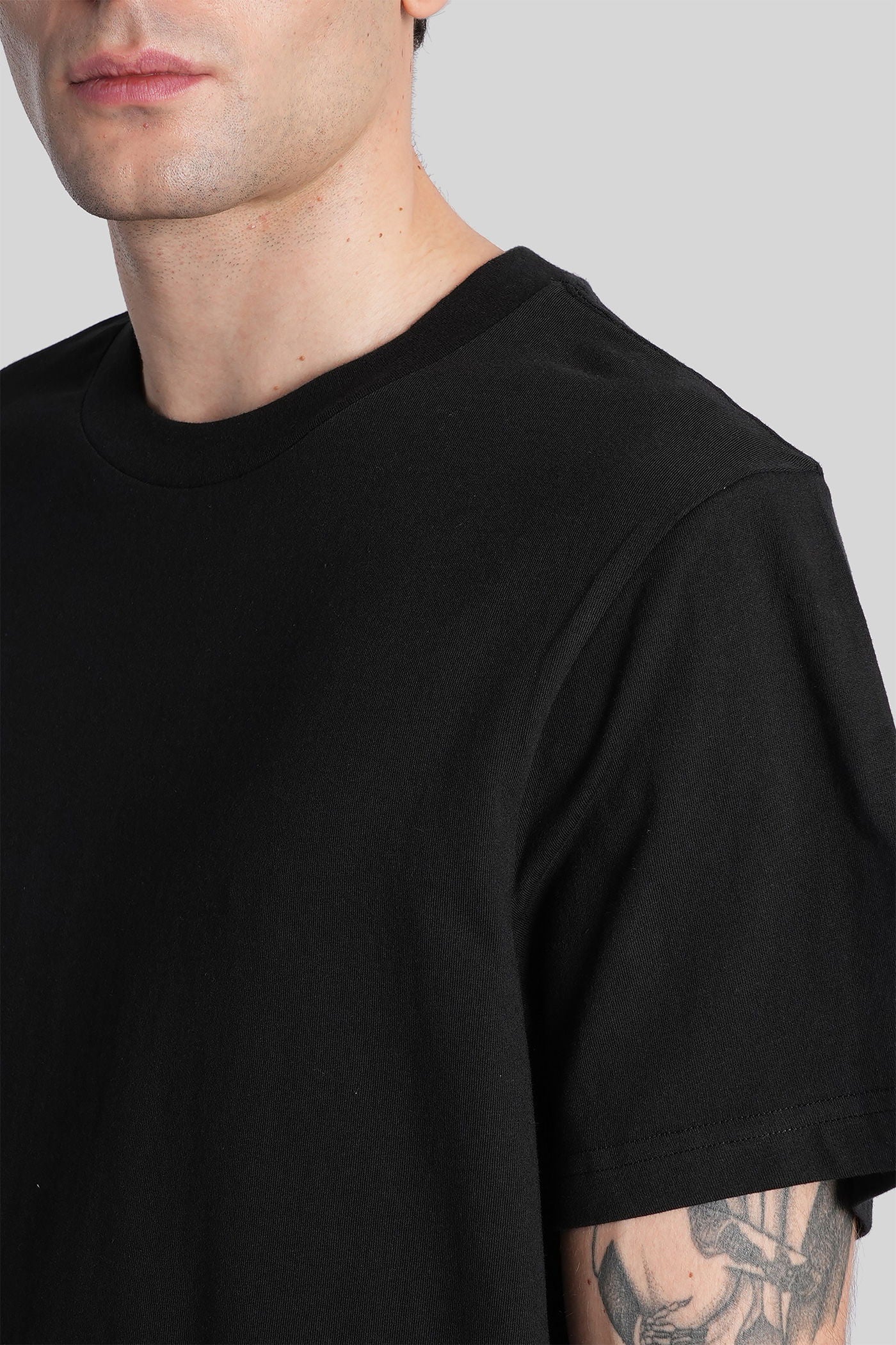 T-Shirt in black cotton - Image 5