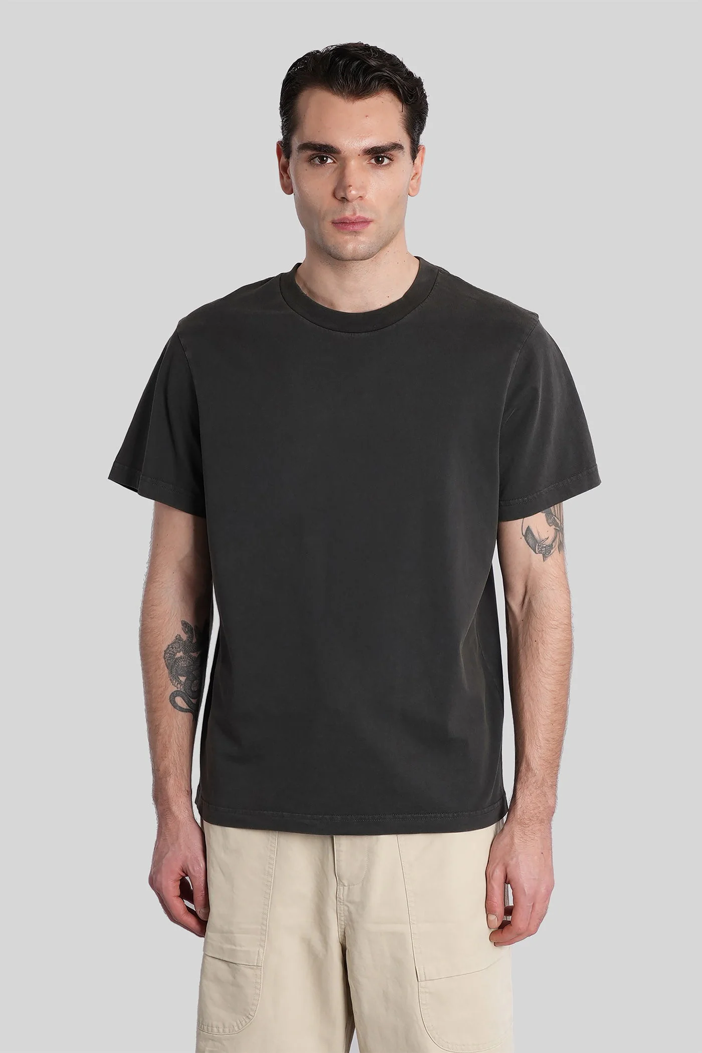 T-Shirt in black cotton