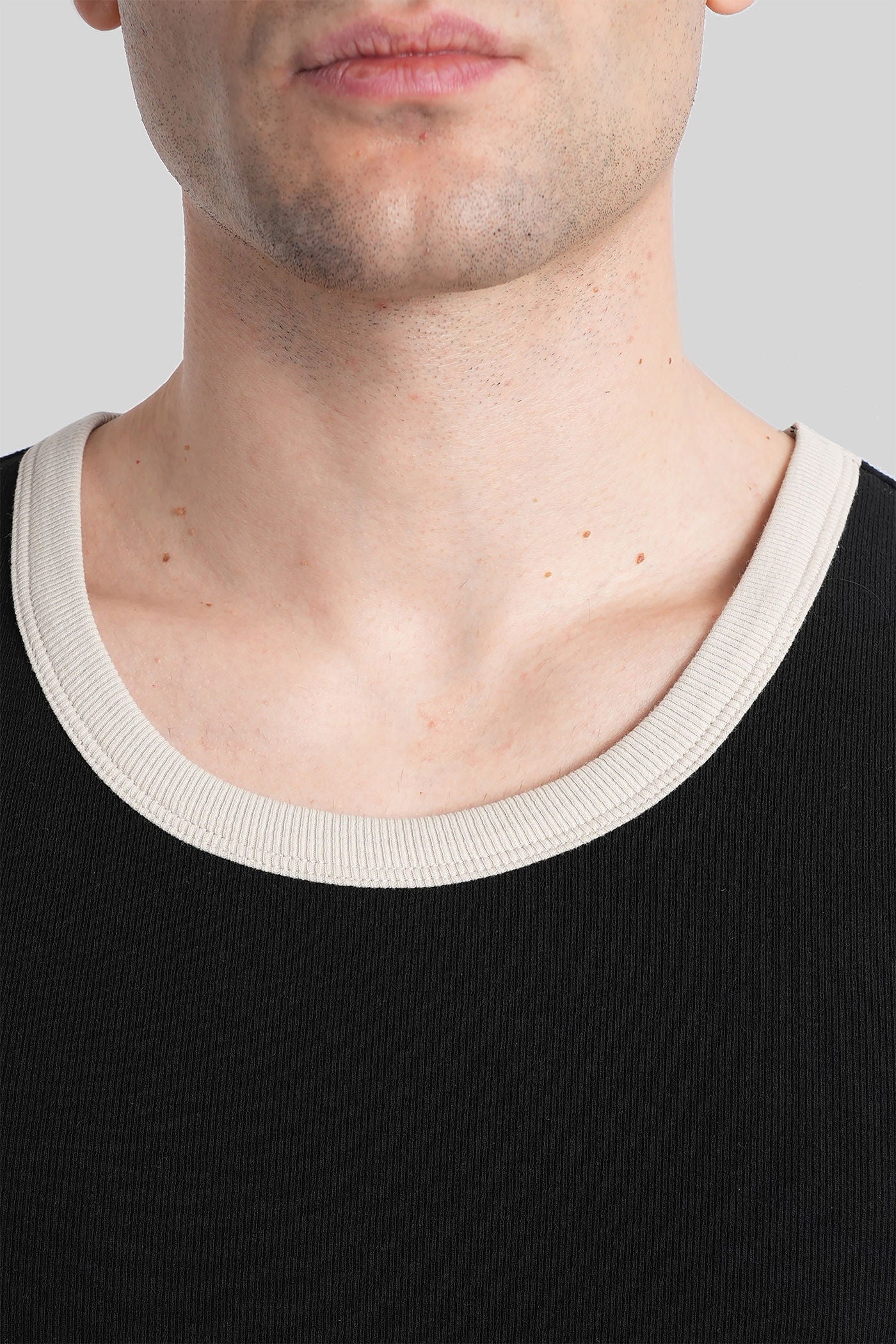 tank Top in black cotton - Image 5