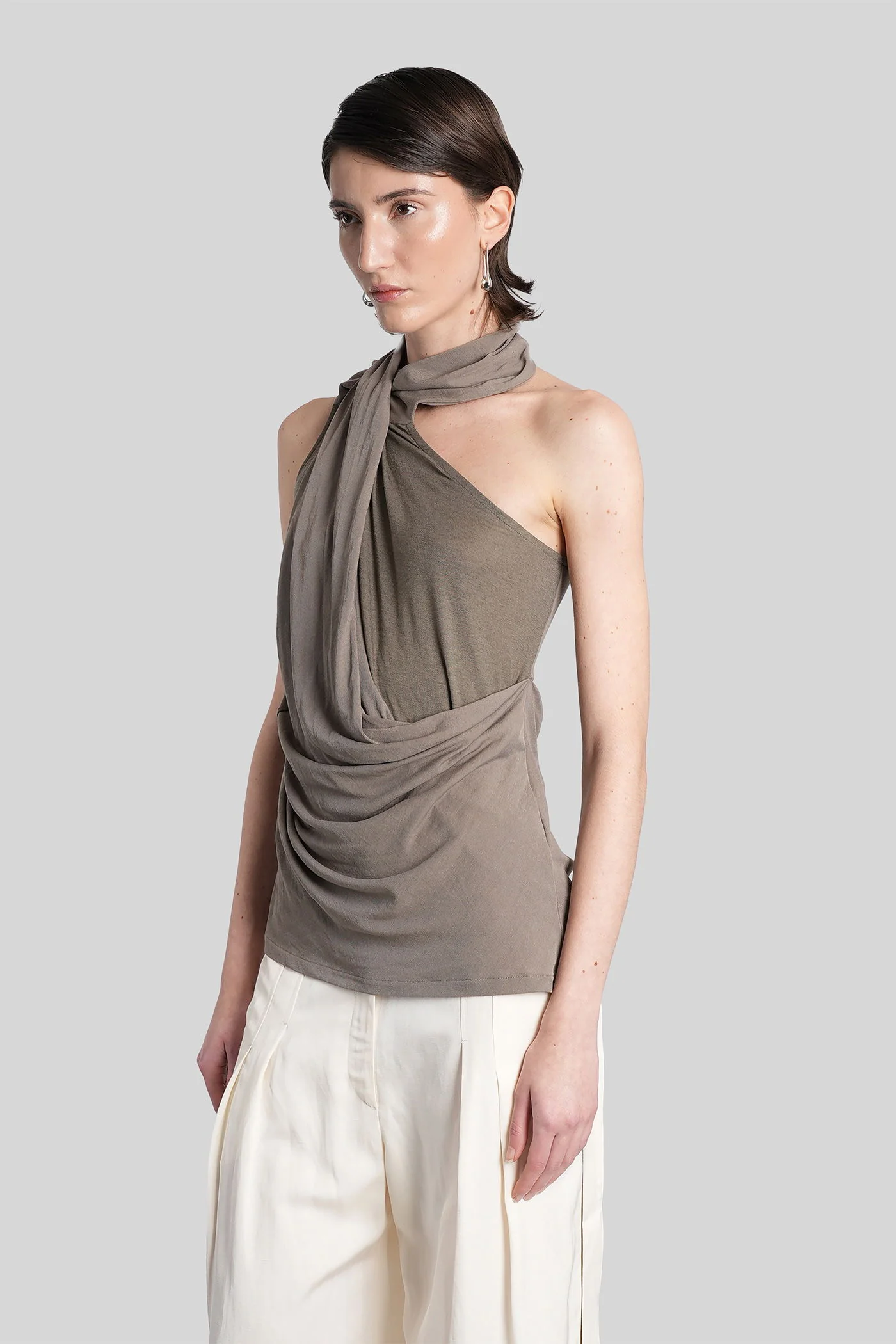 Topwear in grey cotton - Image 4