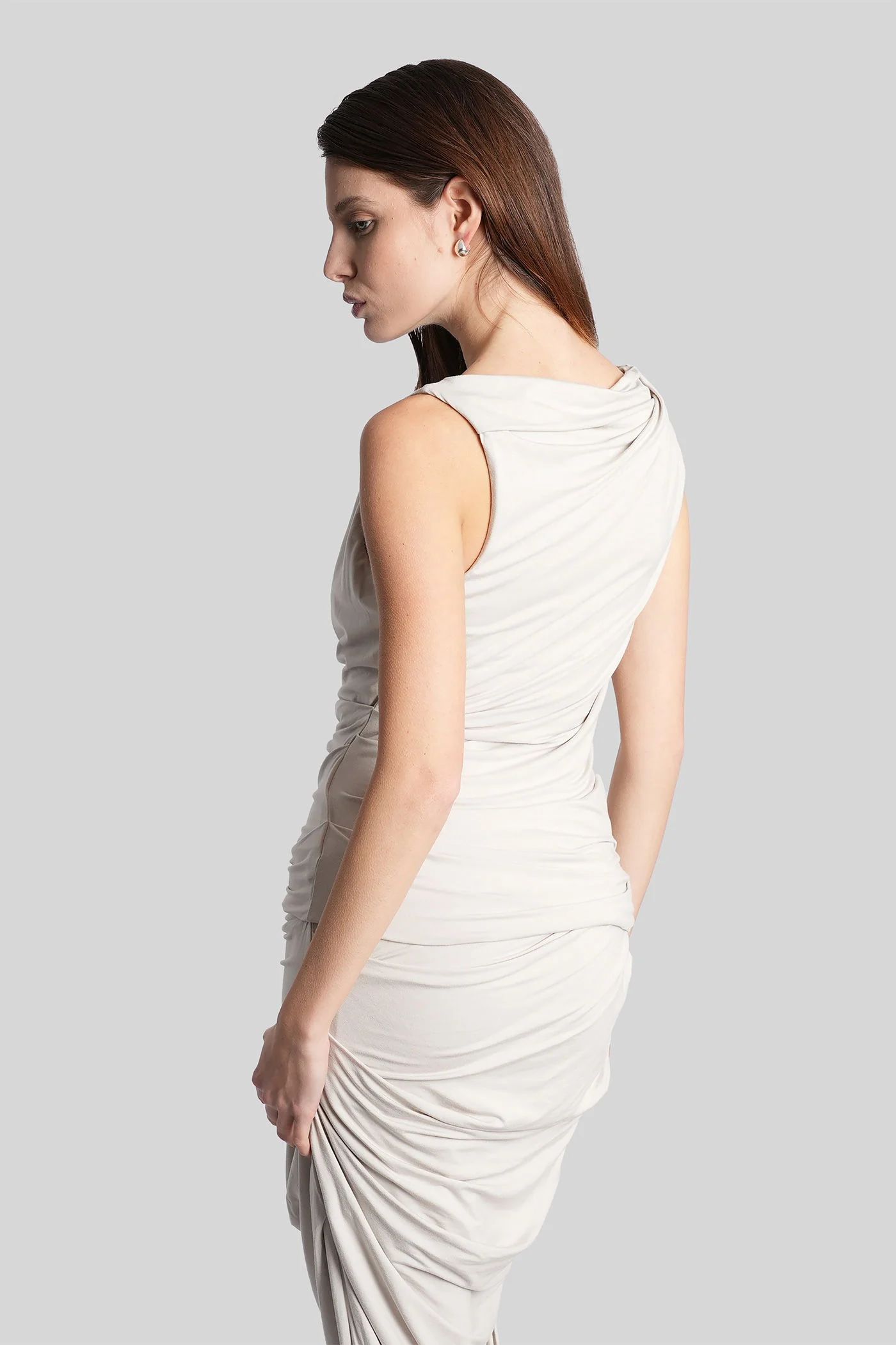 Topwear in grey viscose - Image 3
