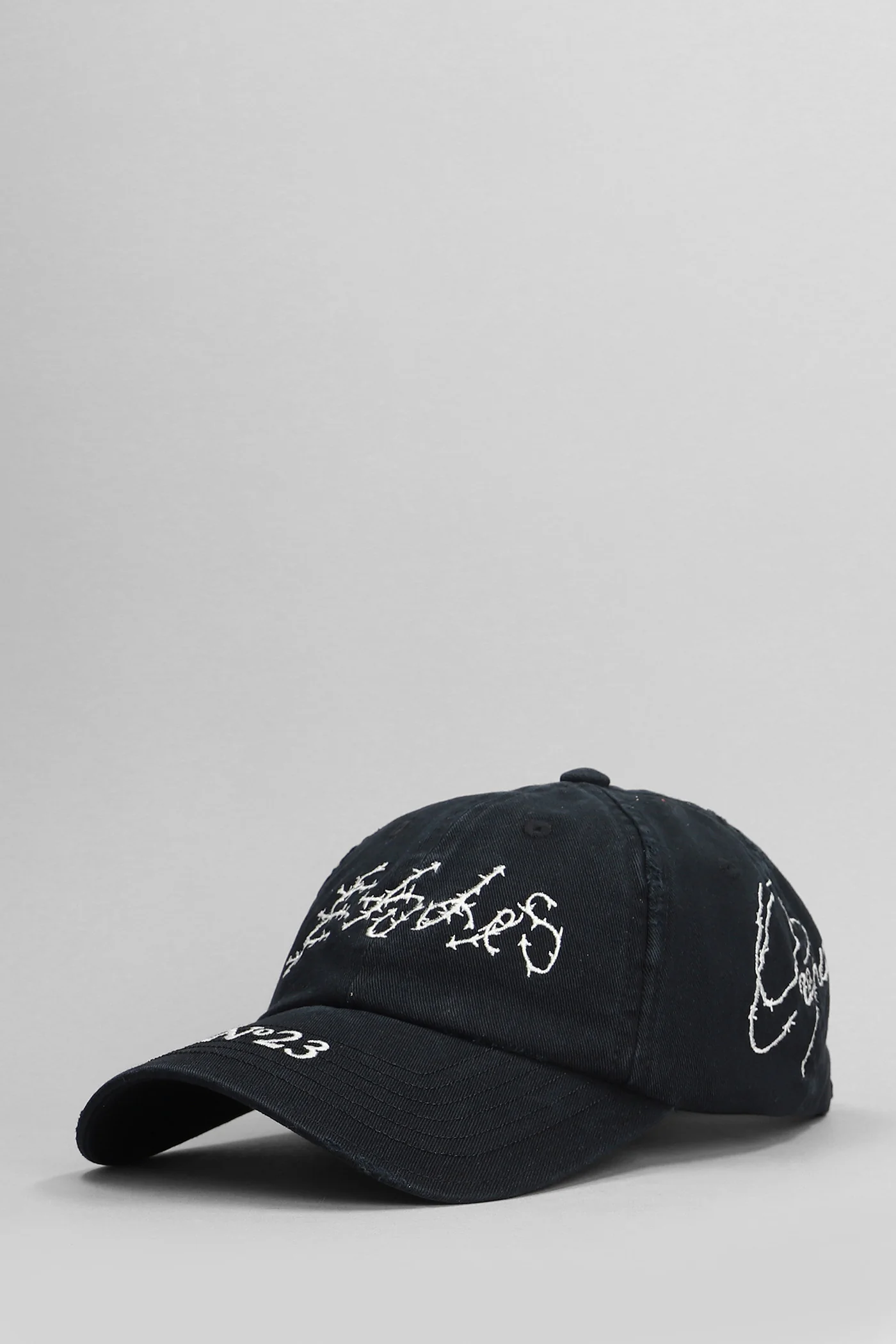Hats in black cotton - Image 2