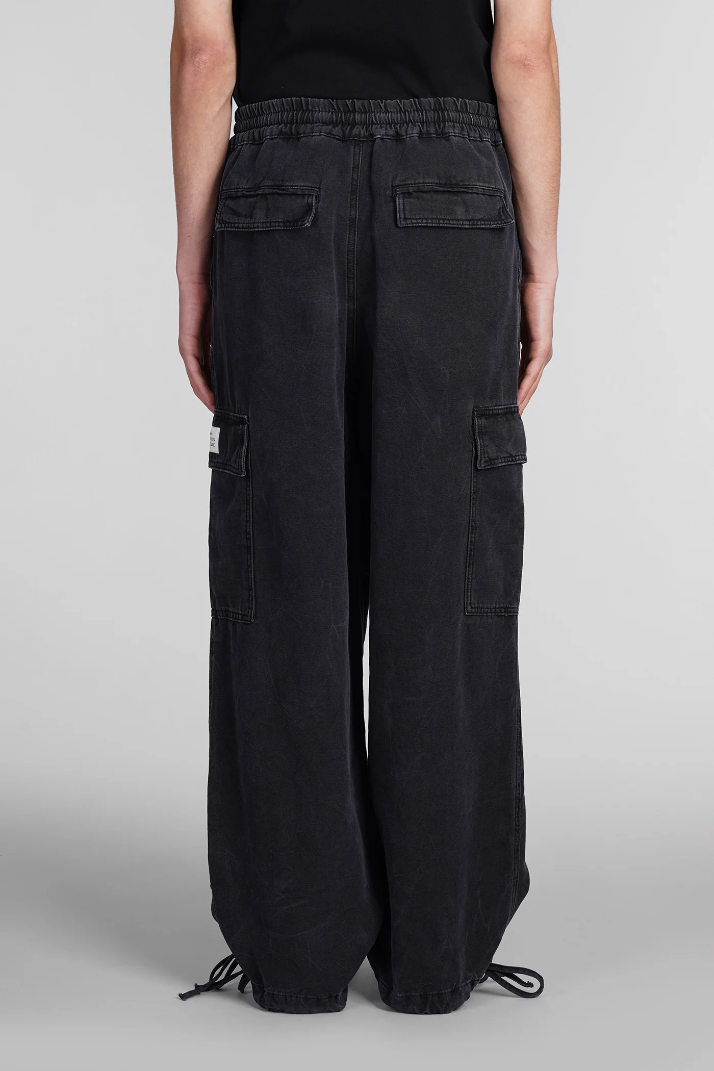 Pants in black cotton - Image 3