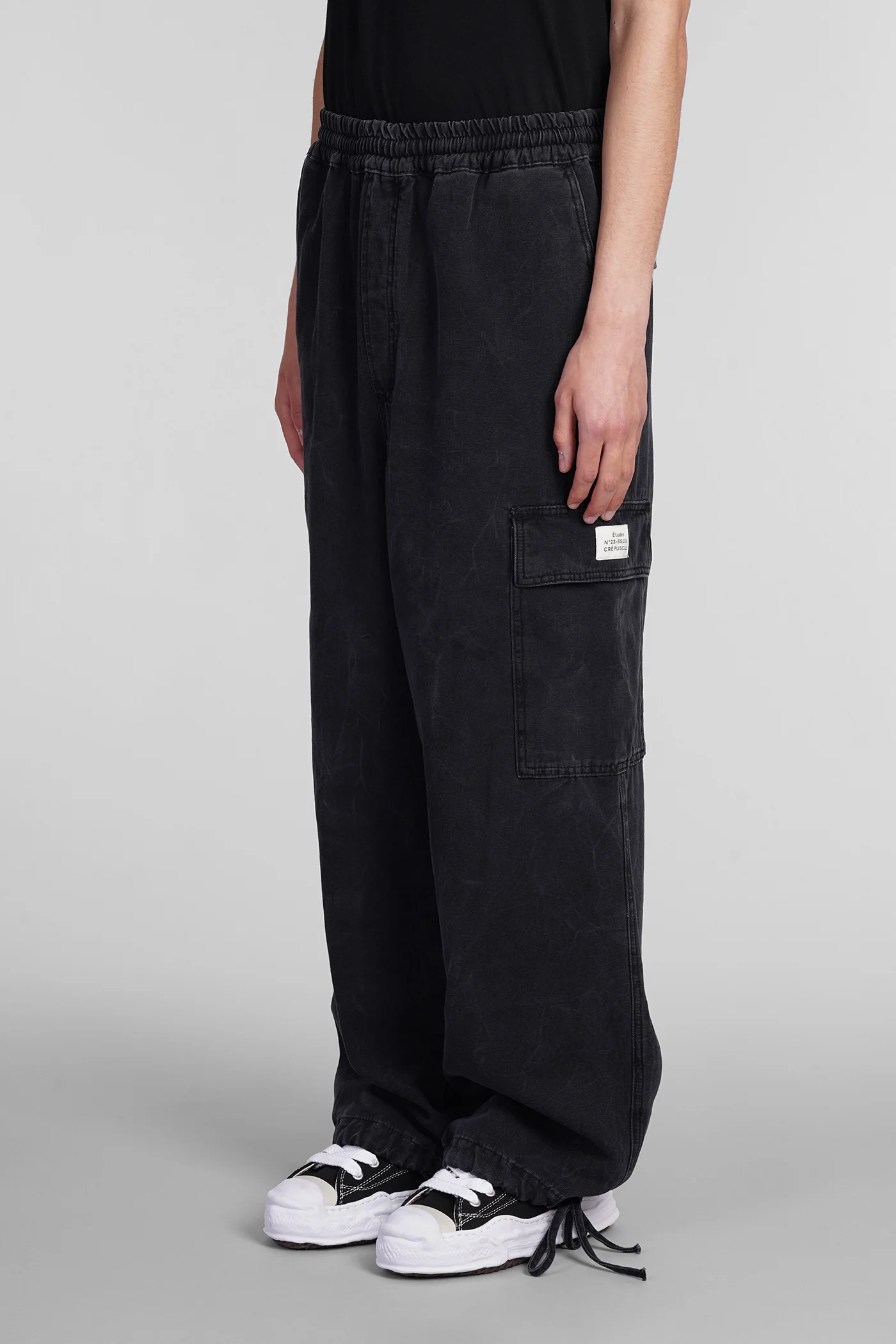 Pants in black cotton - Image 4