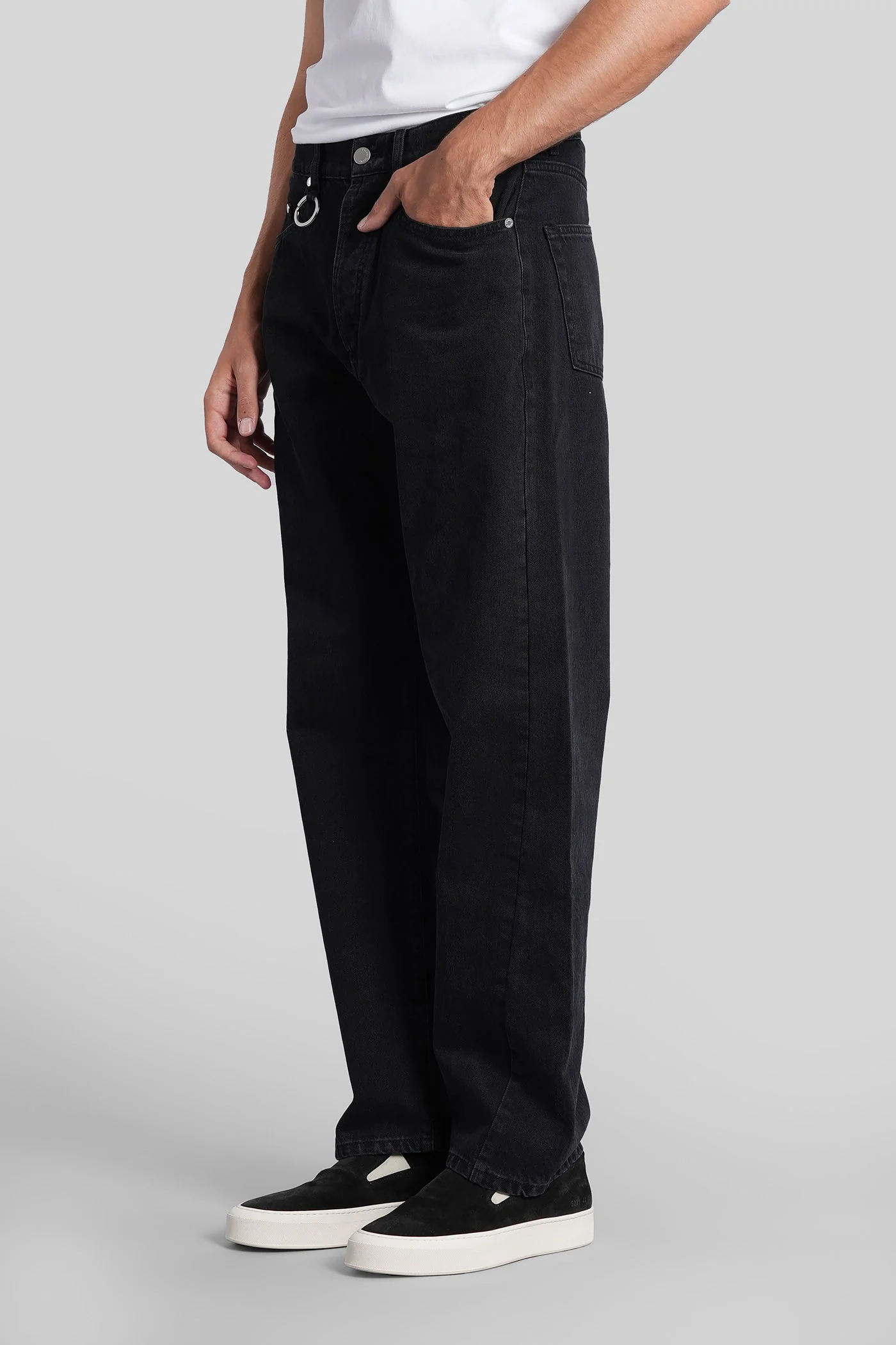 Jeans in black cotton - Image 4