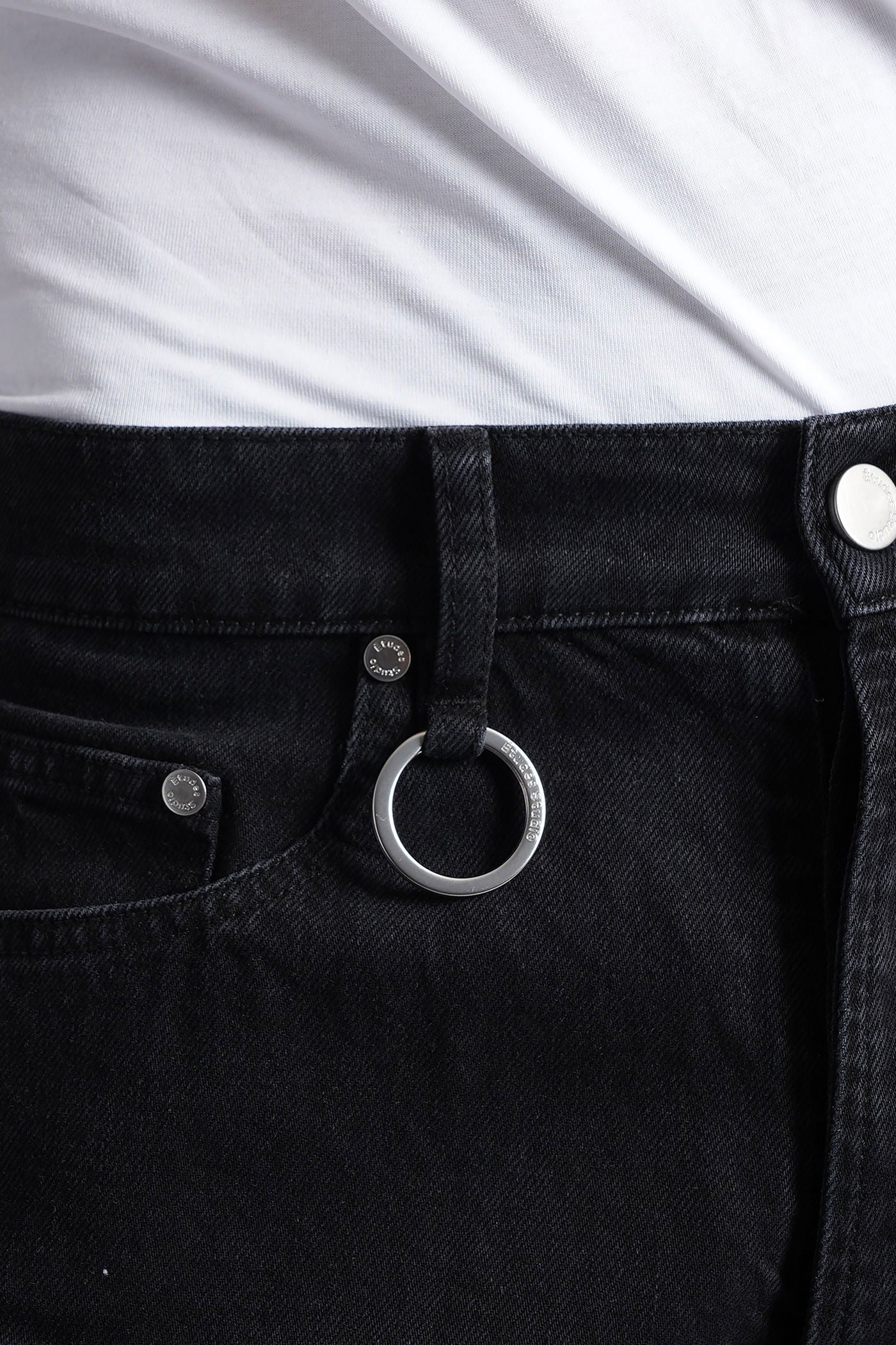 Jeans in black cotton - Image 5