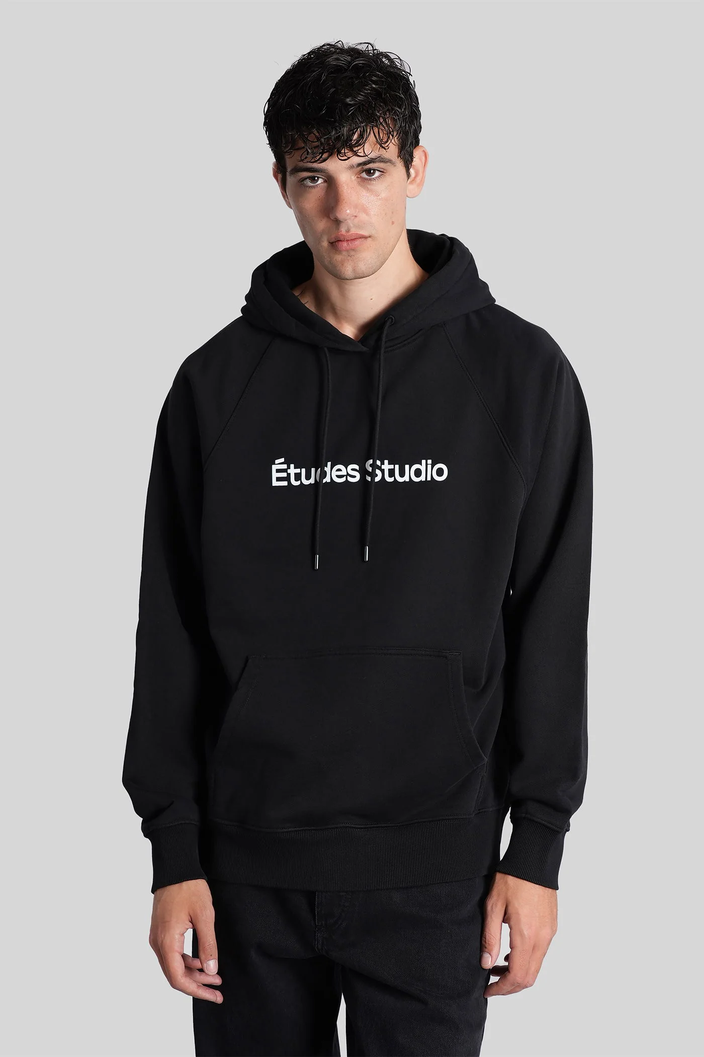 Sweatshirt in black cotton