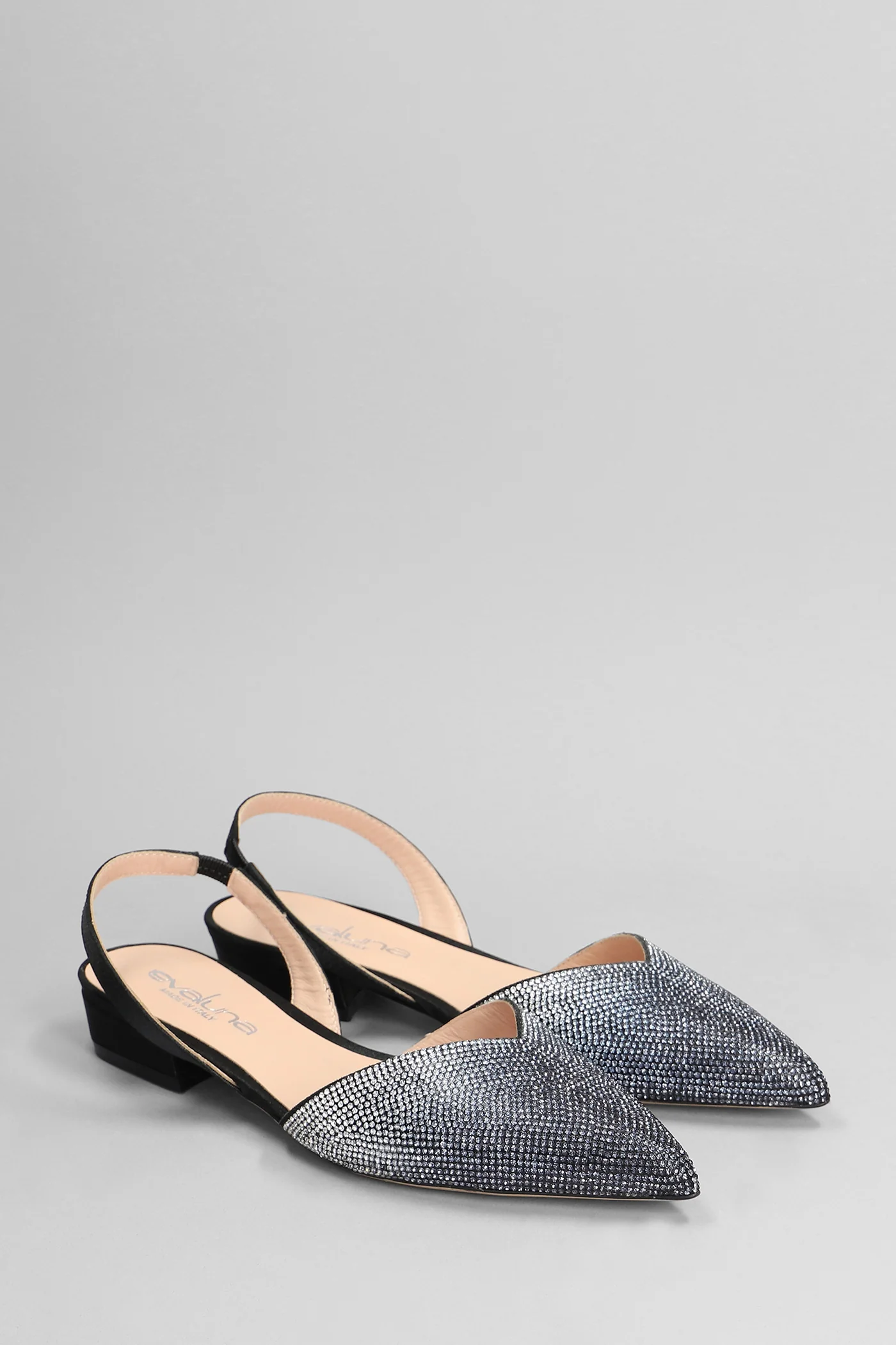 Ballet flats in black satin - Image 2