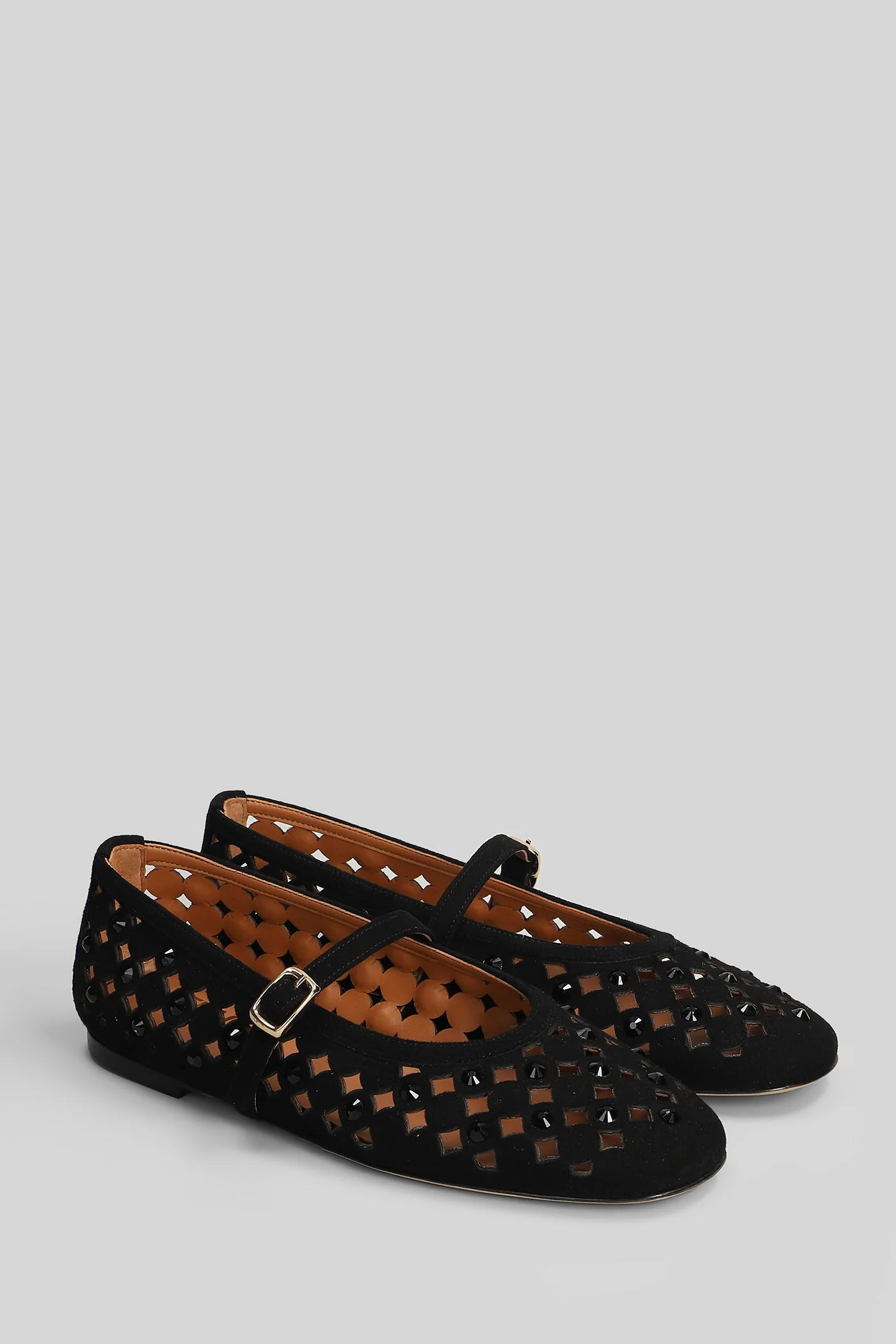 Ballet flats in black suede - Image 2