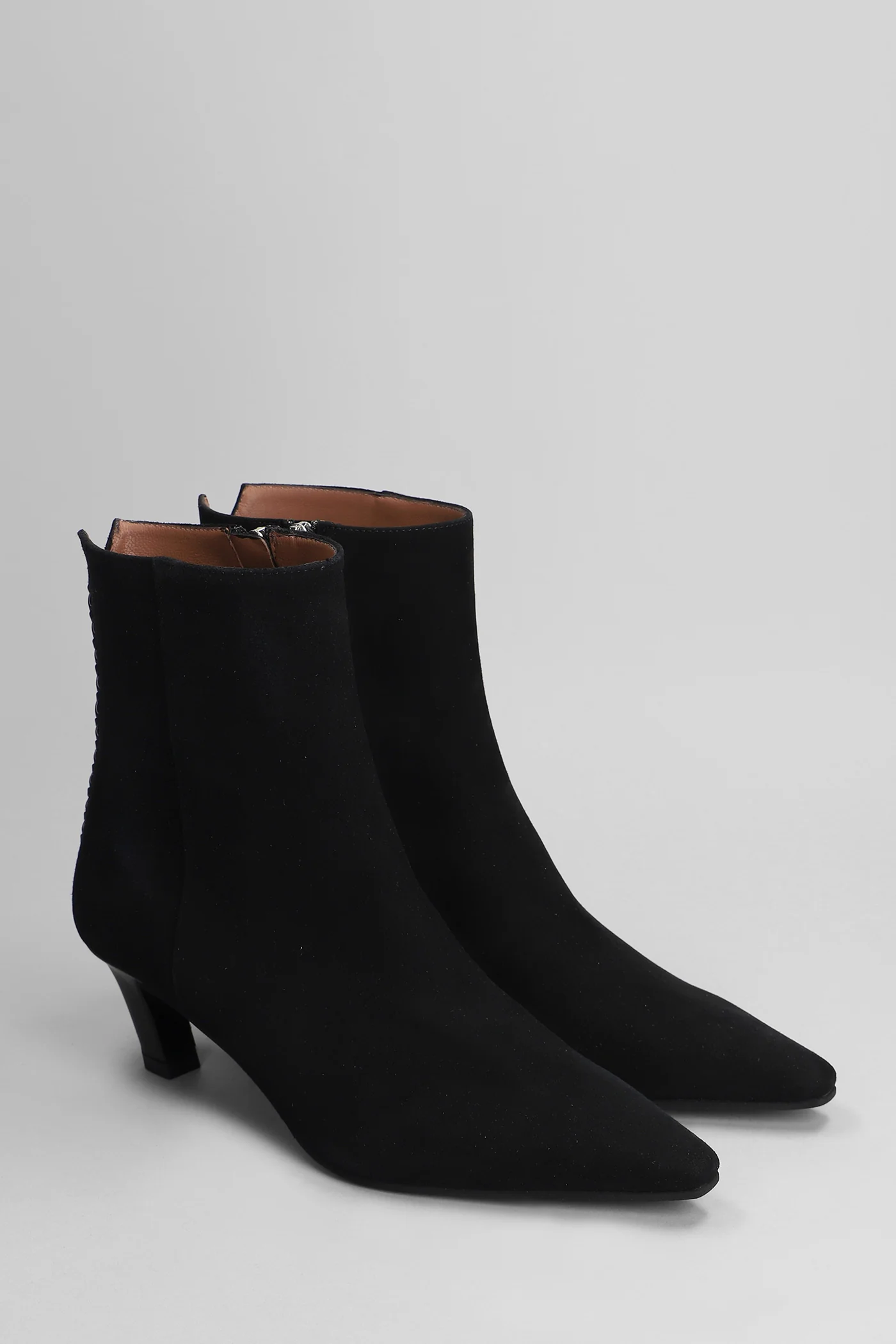 High heels Ankle boots in black suede - Image 2