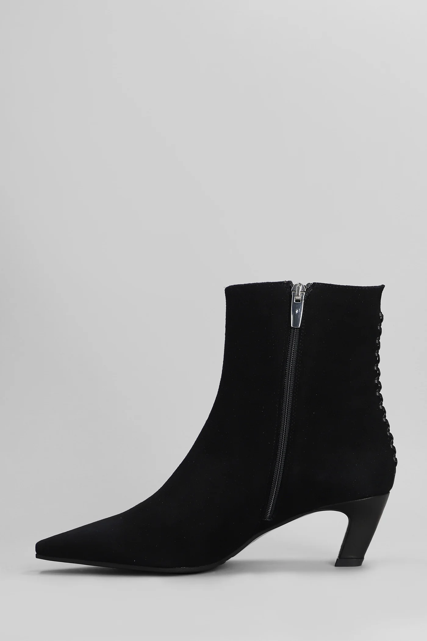 High heels Ankle boots in black suede - Image 3