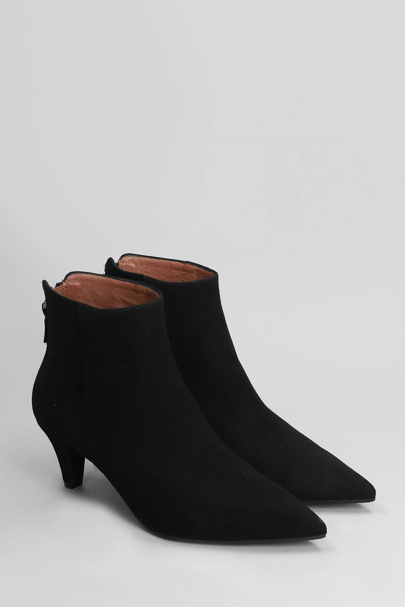 High heels Ankle boots in black suede - Image 2