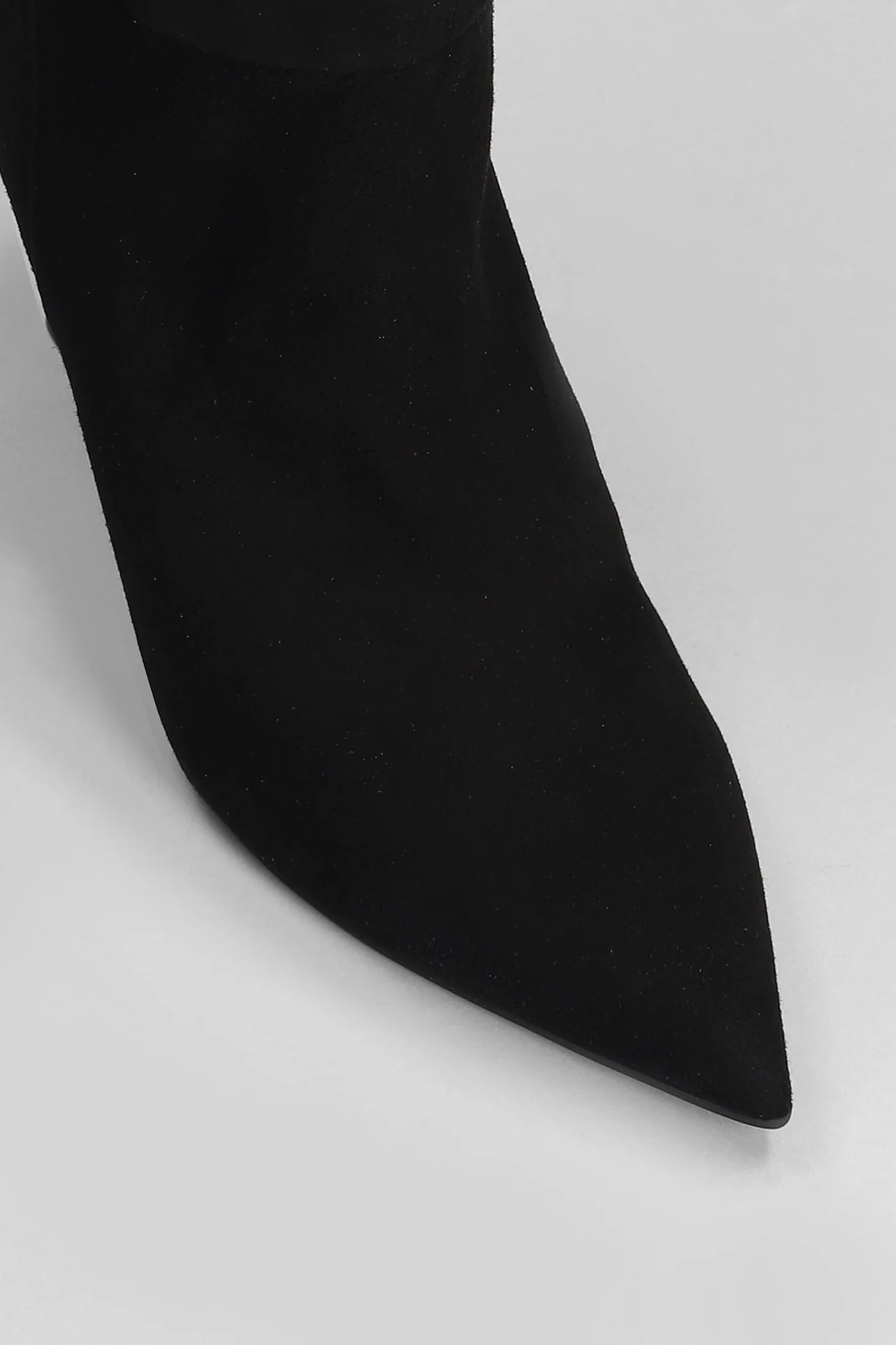 High heels boots in black suede - Image 5