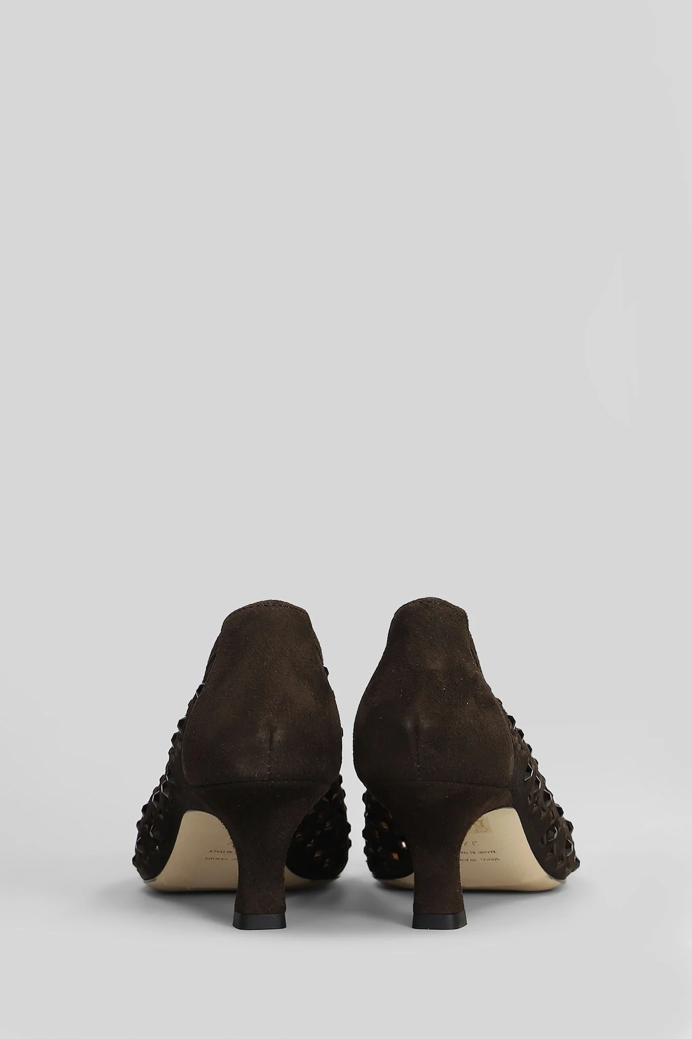 Pumps in dark brown suede - Image 4