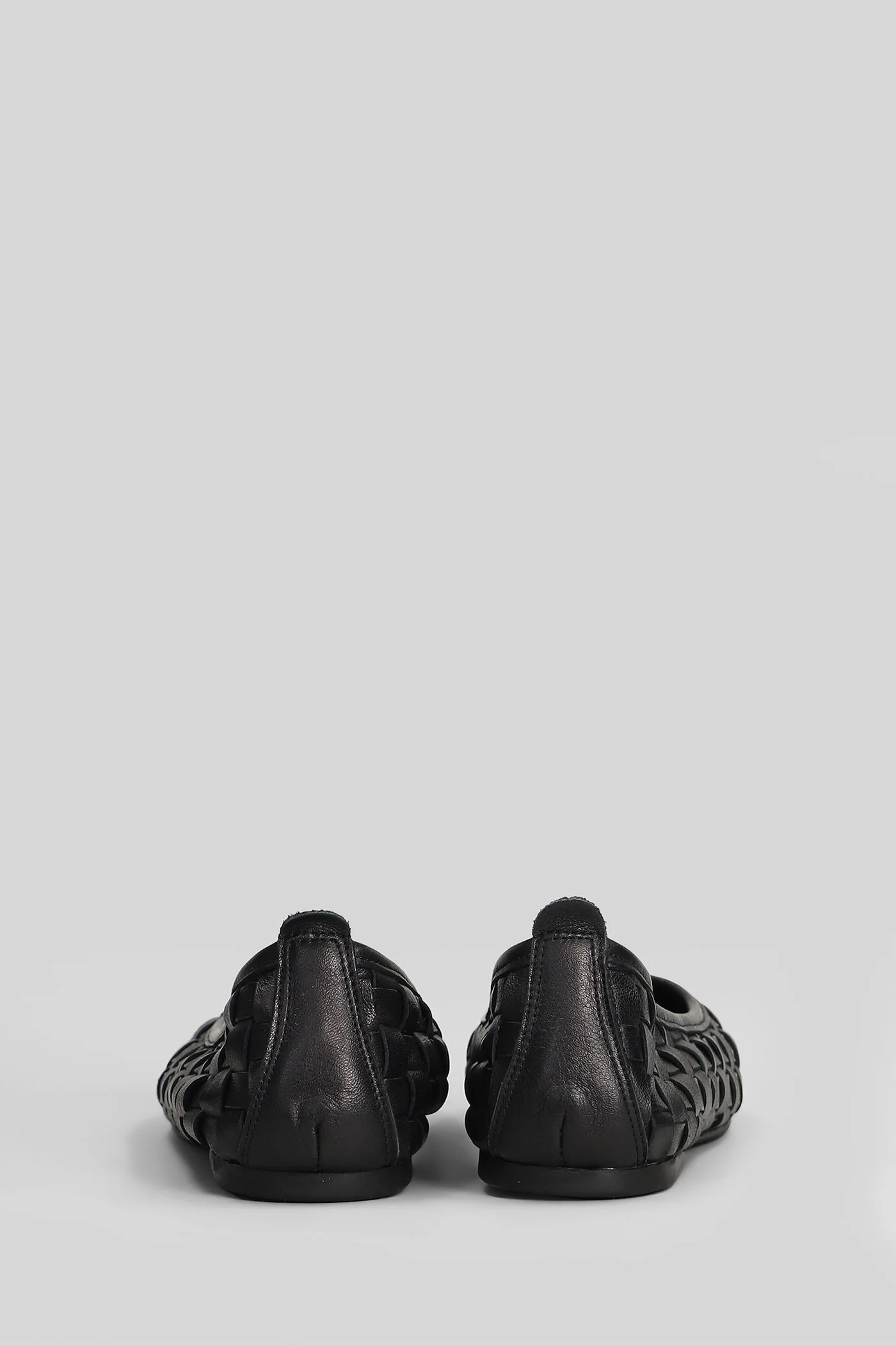 Ballet flats in black leather - Image 4