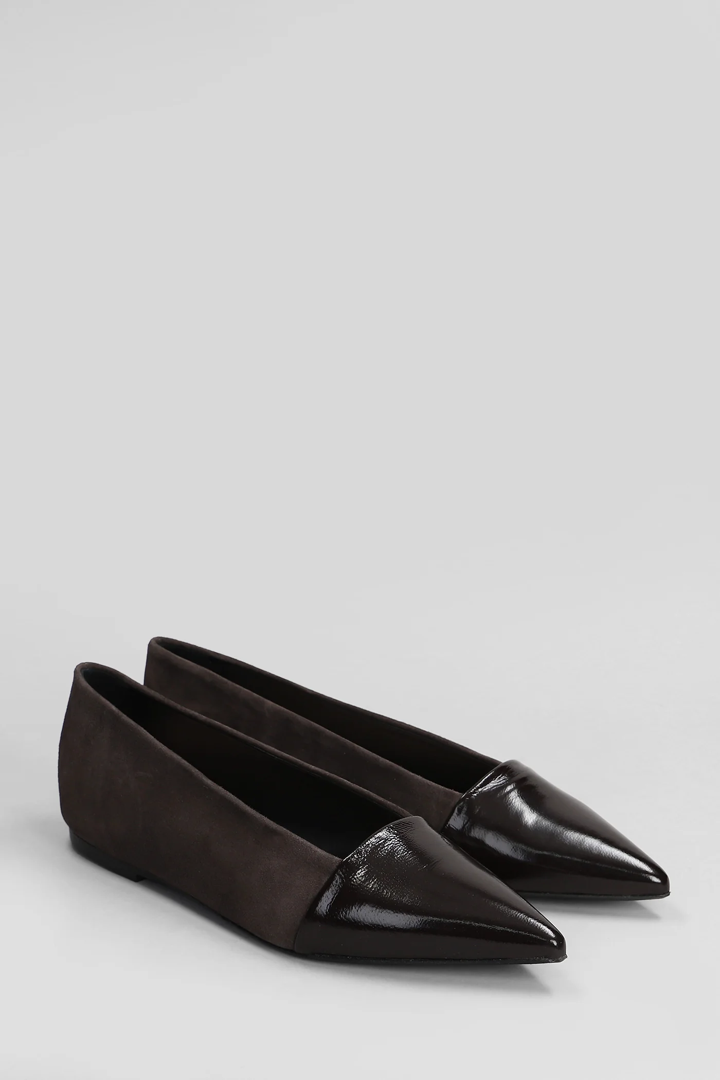 Ballet flats in dark brown suede - Image 2