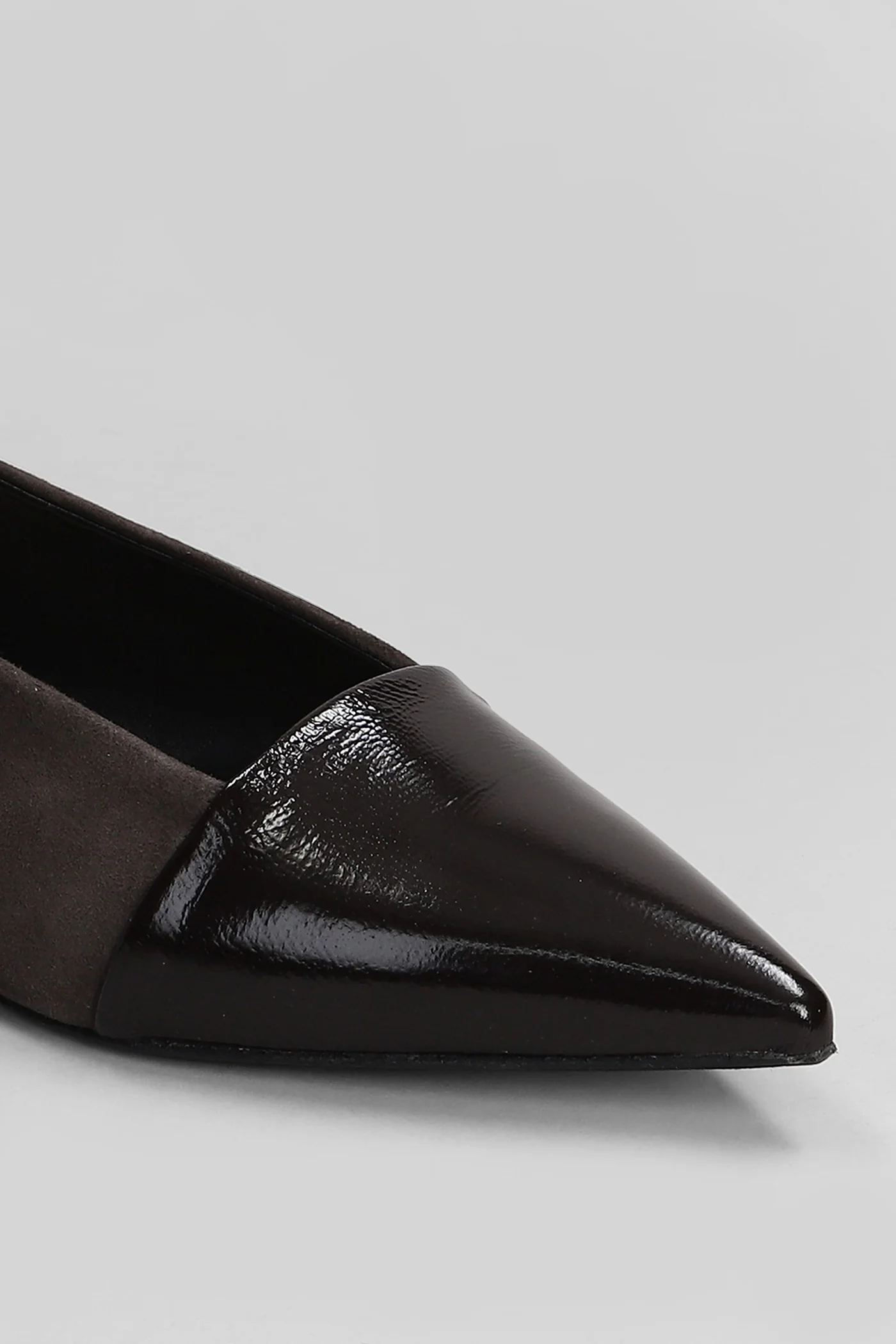 Ballet flats in dark brown suede - Image 5