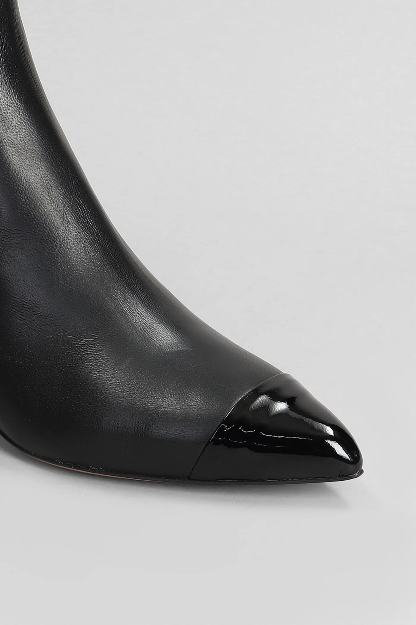 High heels Ankle boots in black leather - Image 5