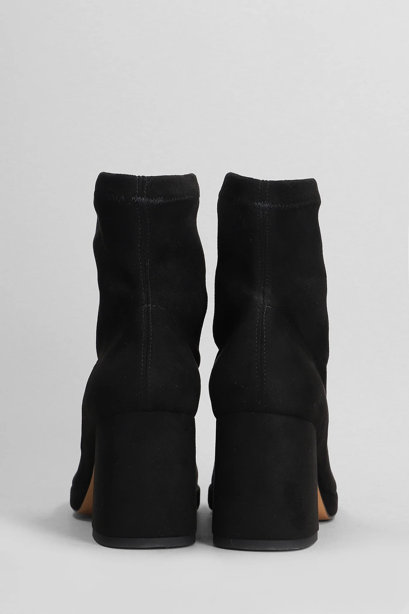 High heels Ankle boots in black suede - Image 4