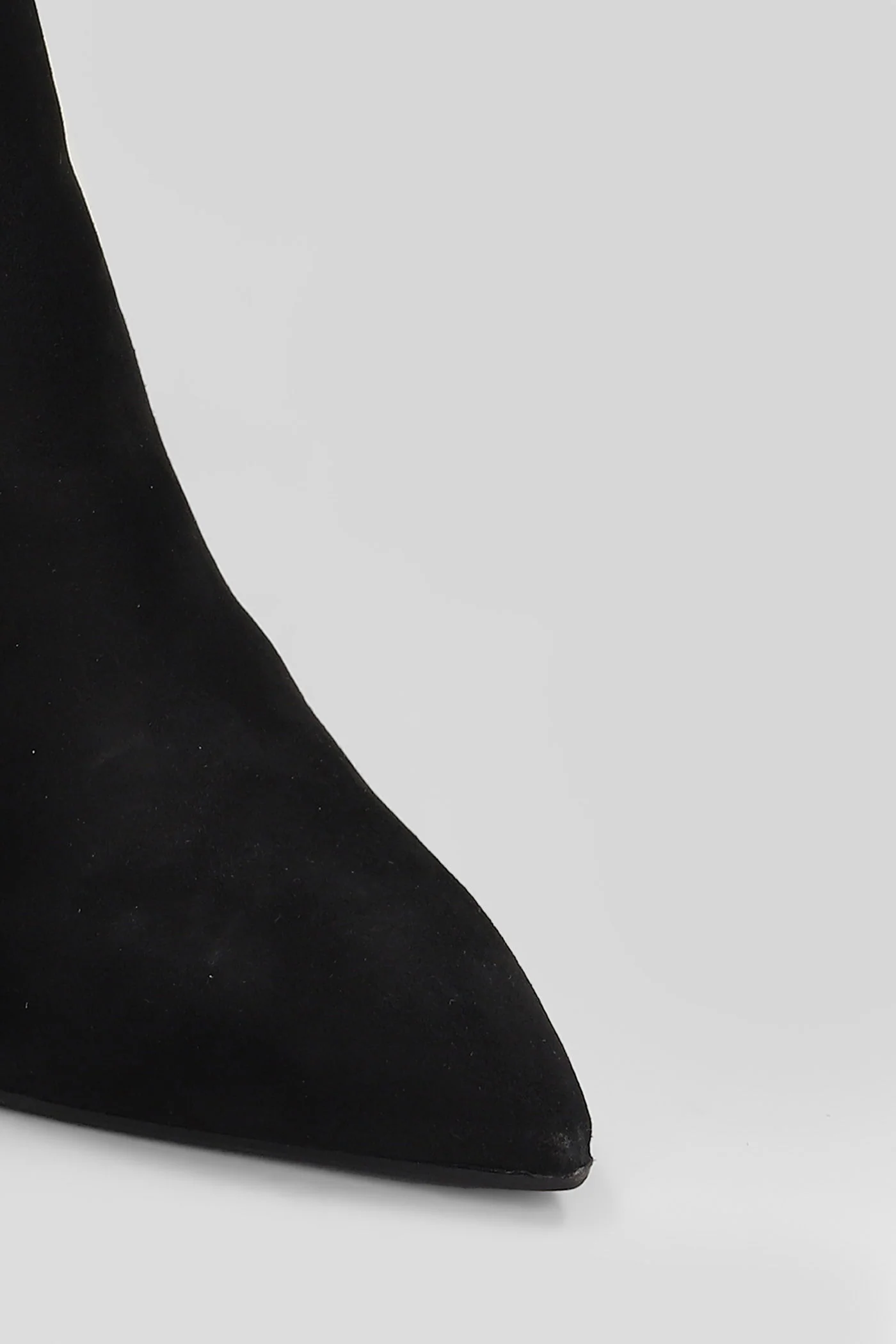 High heels Ankle boots in black suede - Image 5