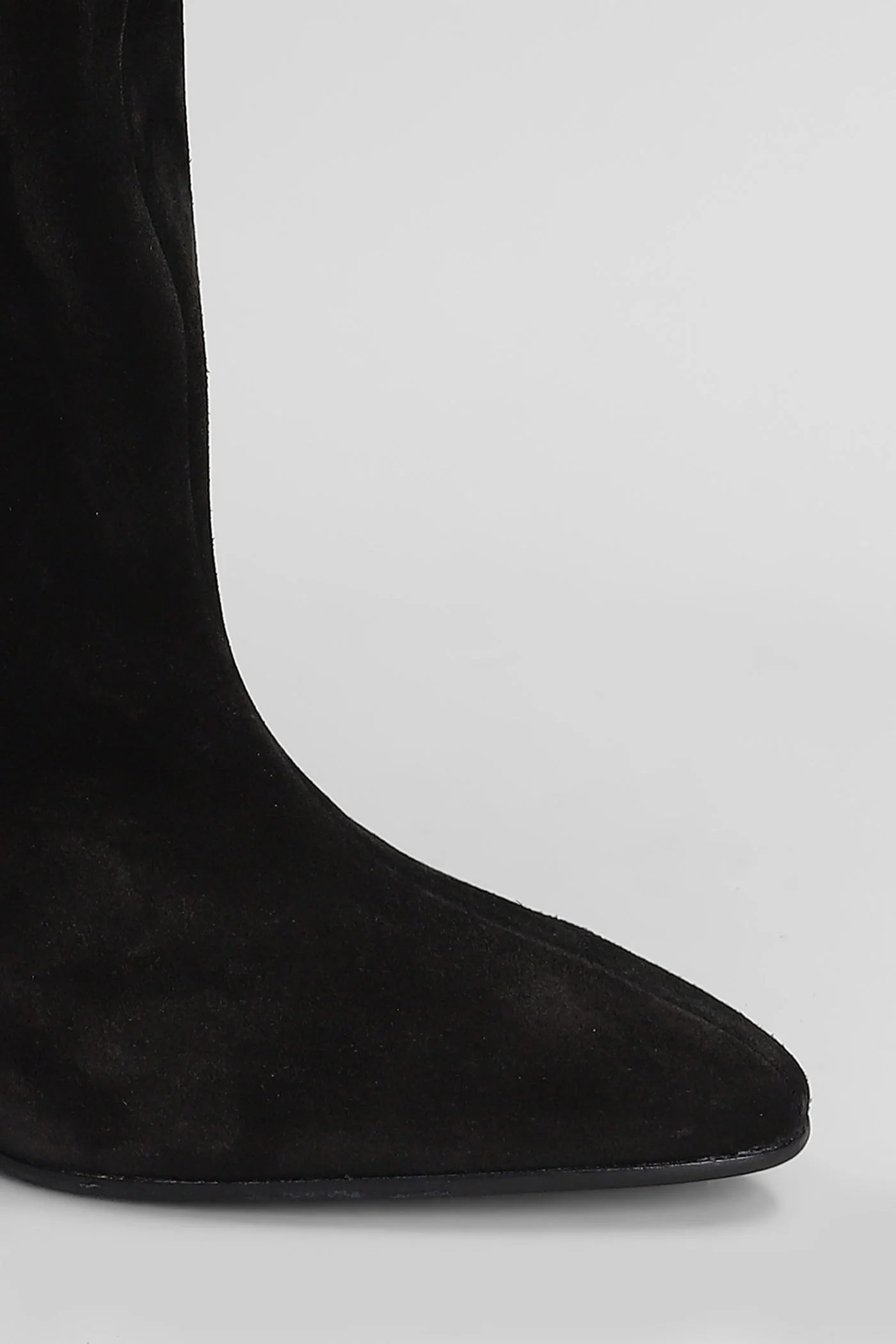 High heels Ankle boots in black suede - Image 5