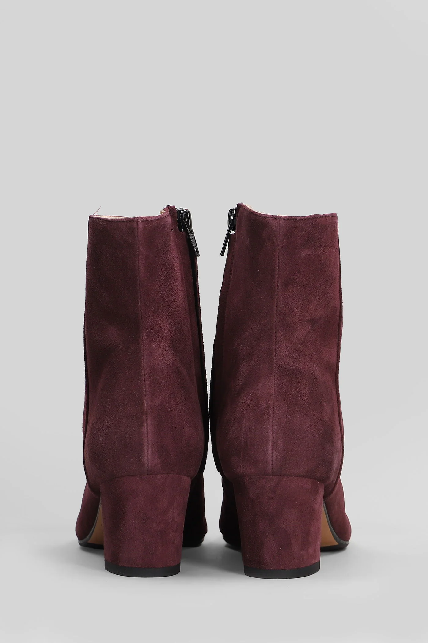 High heels Ankle boots in bordeaux suede - Image 4