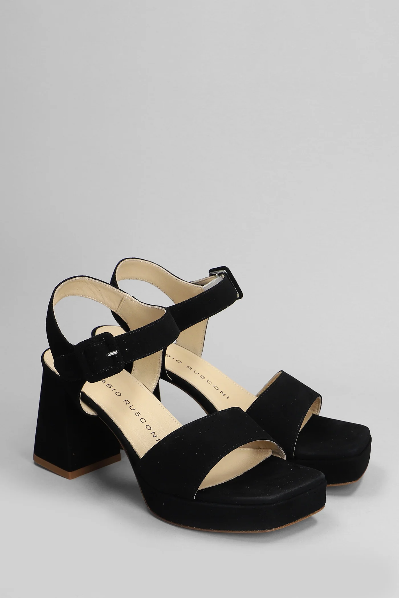 Sandals in black suede - Image 2