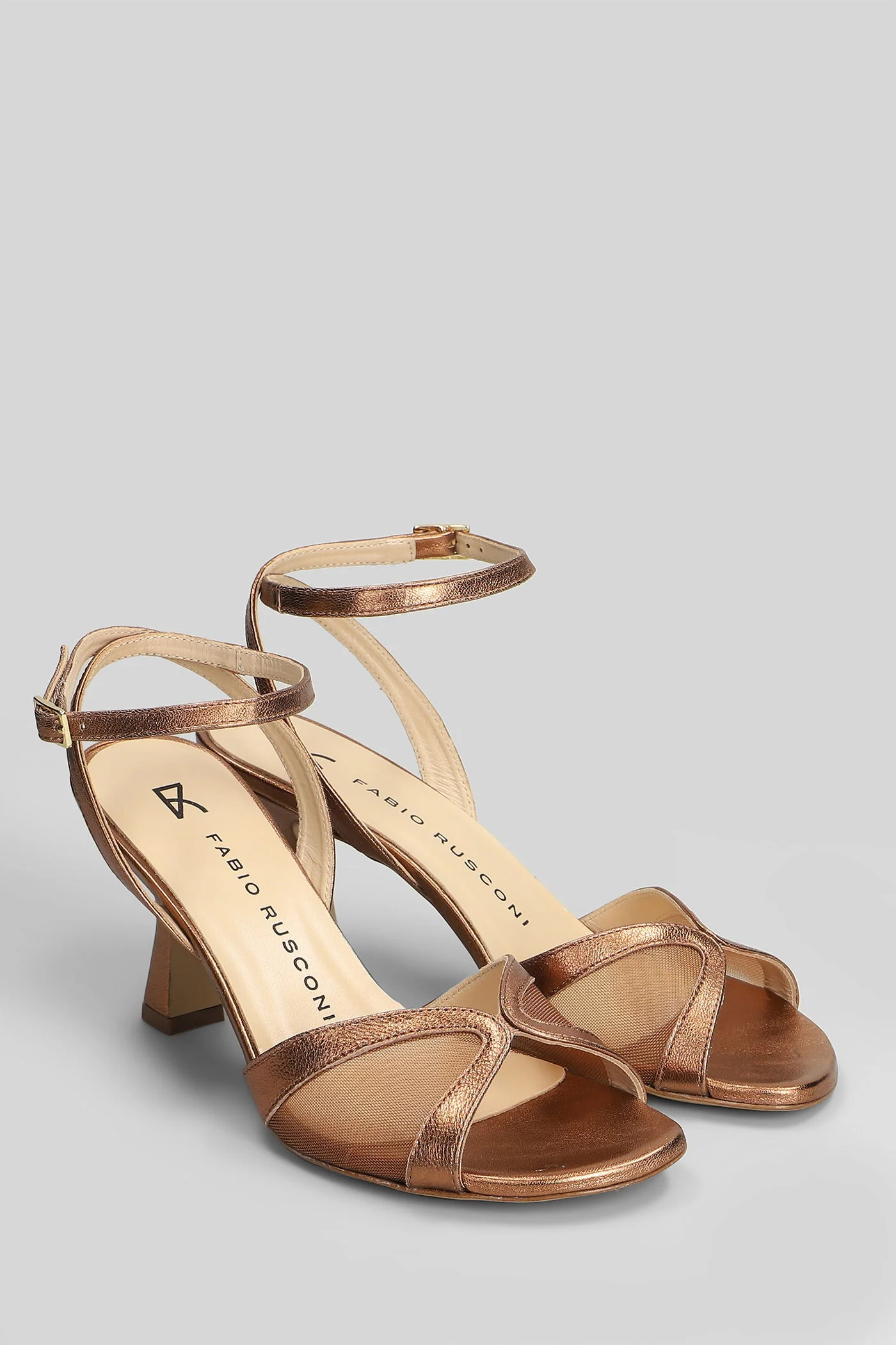Sandals in bronze leather - Image 2