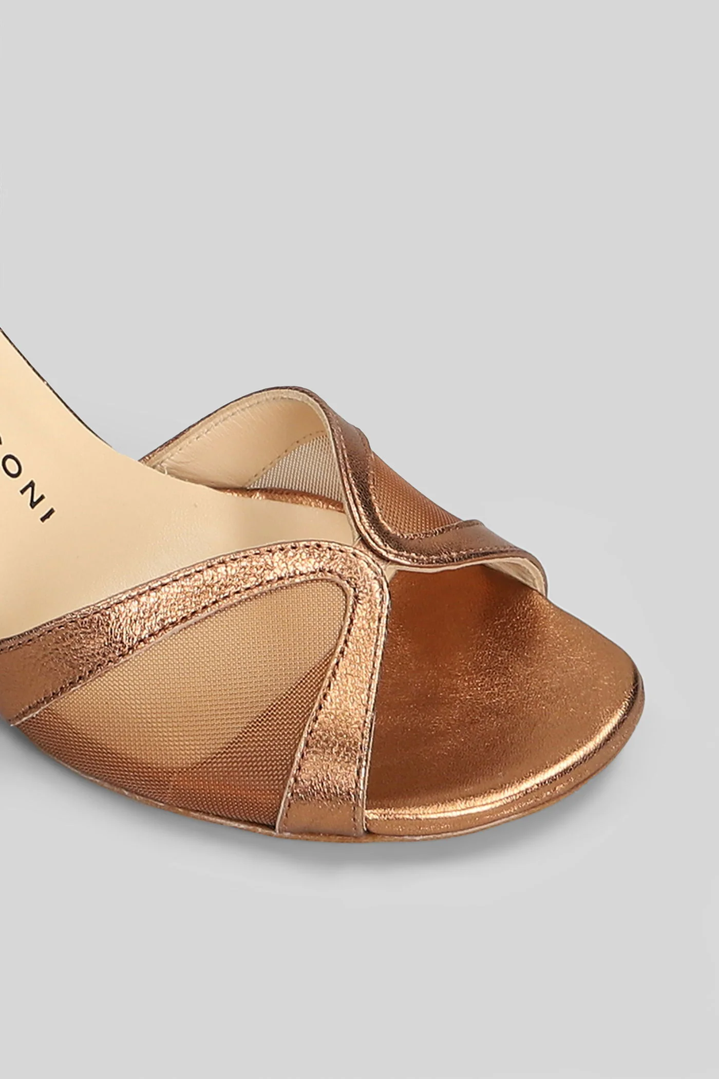 Sandals in bronze leather - Image 5