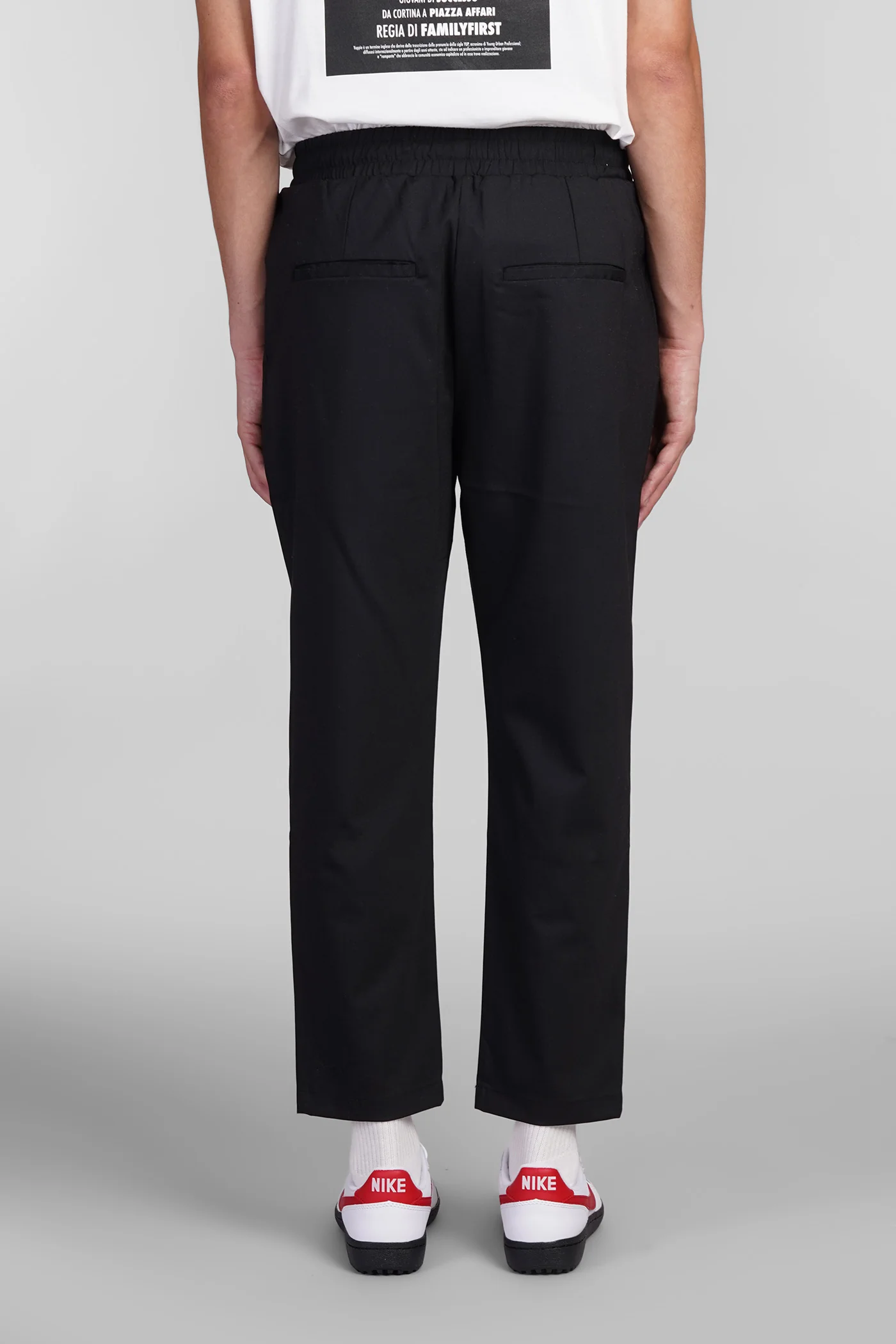 Pants in black polyester - Image 3