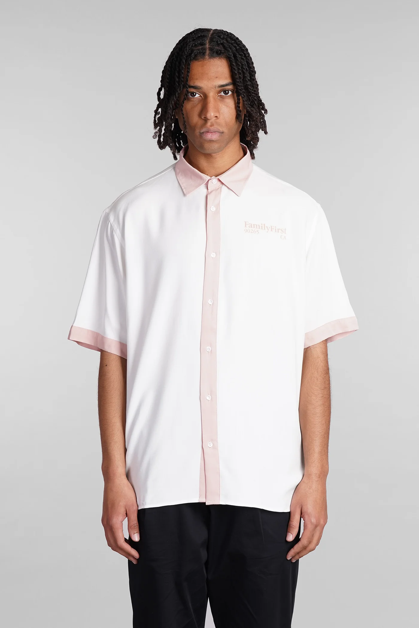 Shirt in white viscose