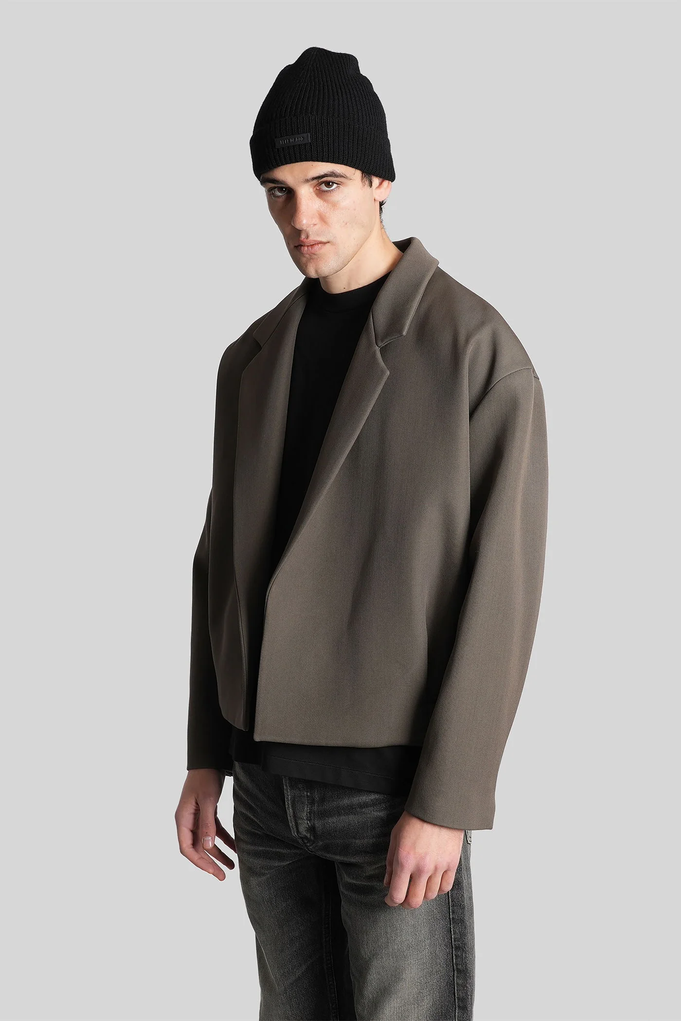 Blazer in green wool - Image 4