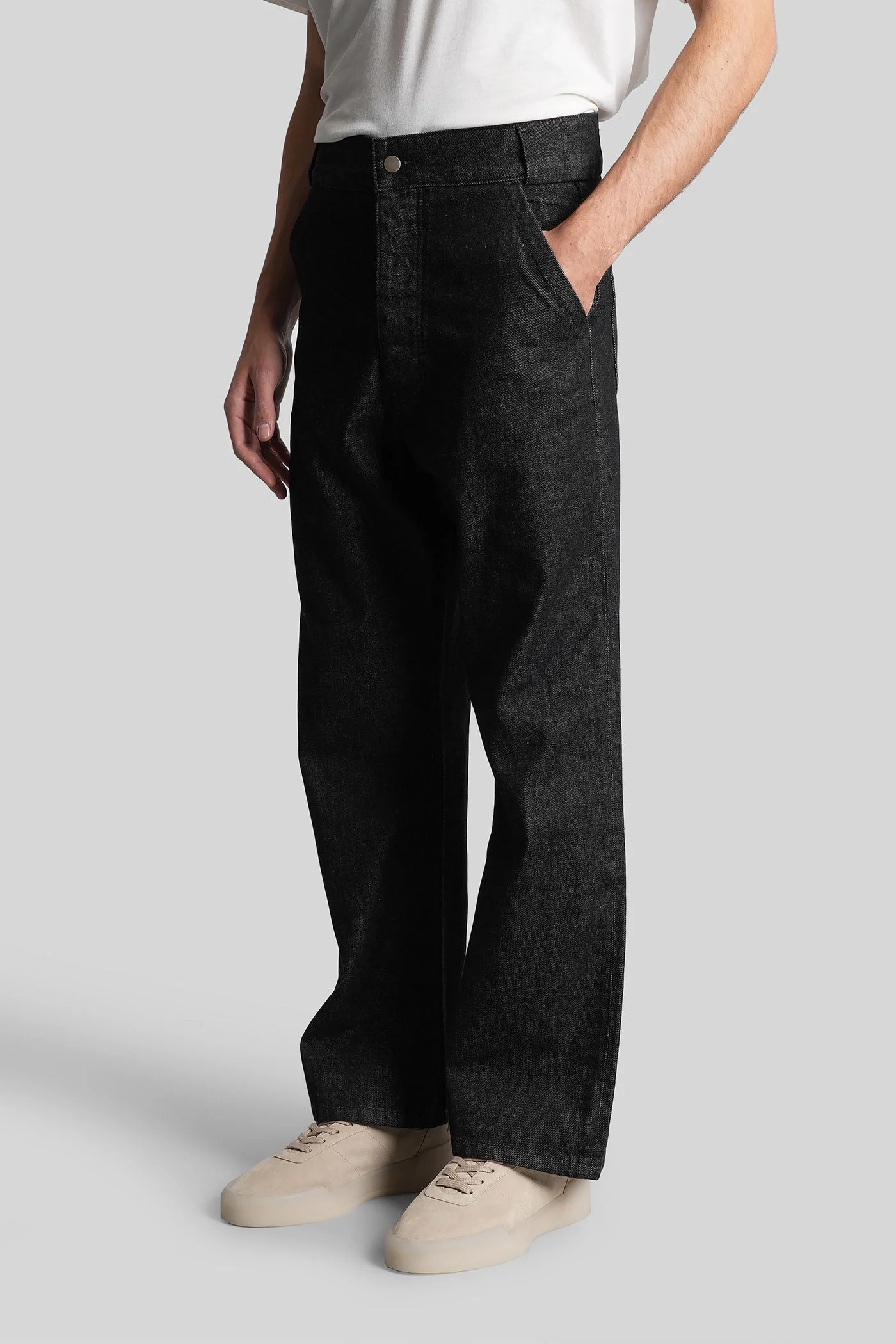Jeans in black cotton - Image 4