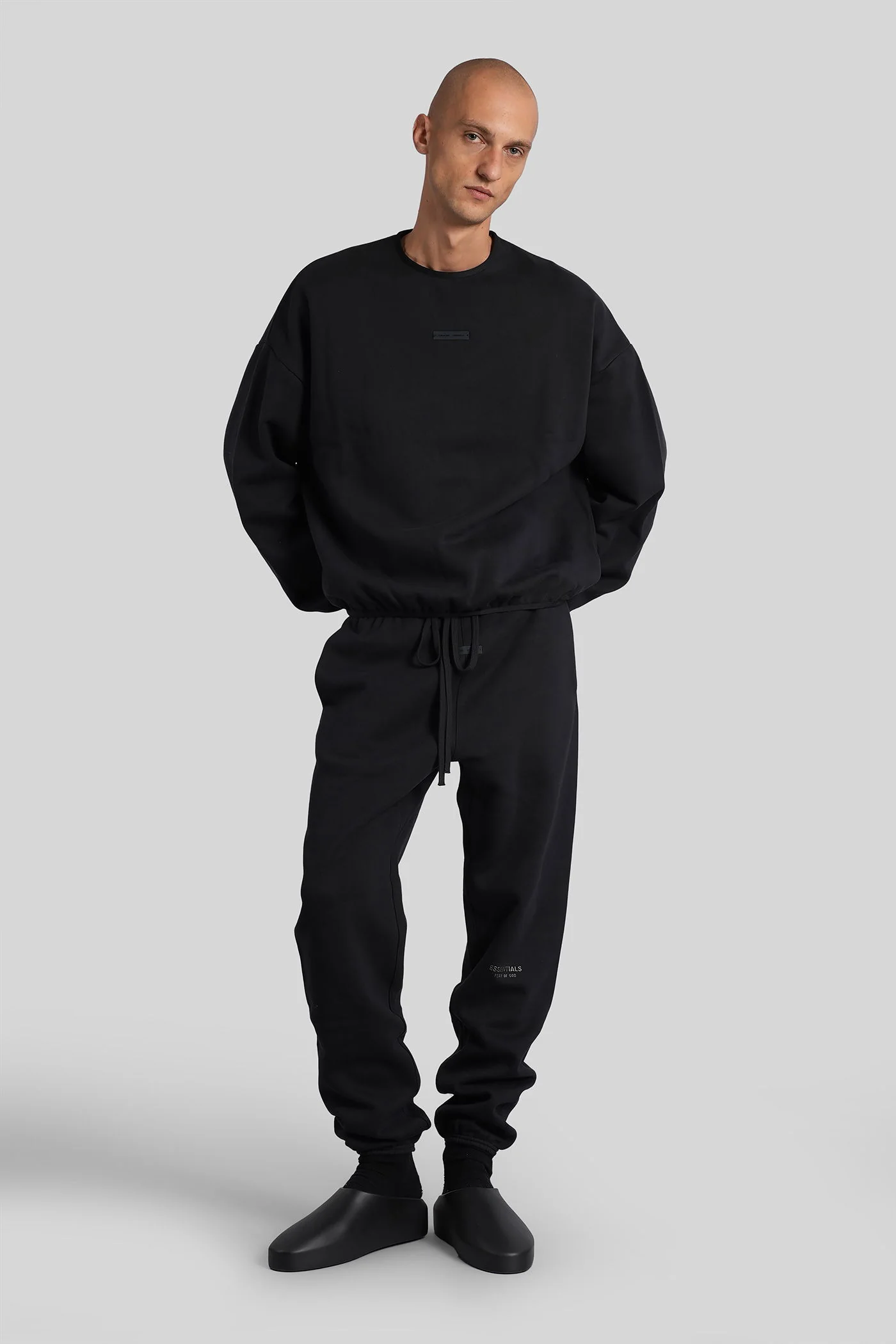 Pants in black cotton - Image 2