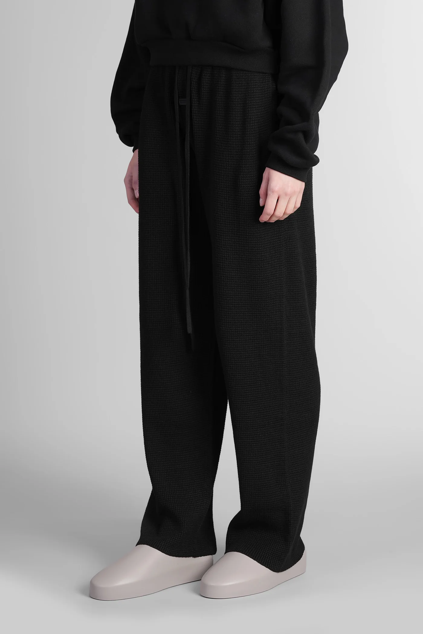 Pants in black polyester - Image 4