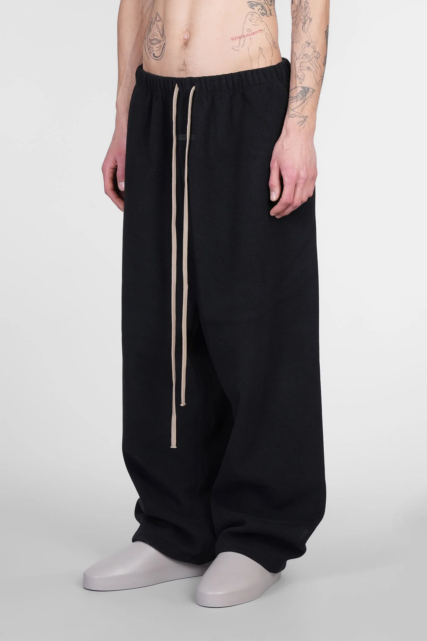 Pants in black polyester - Image 4