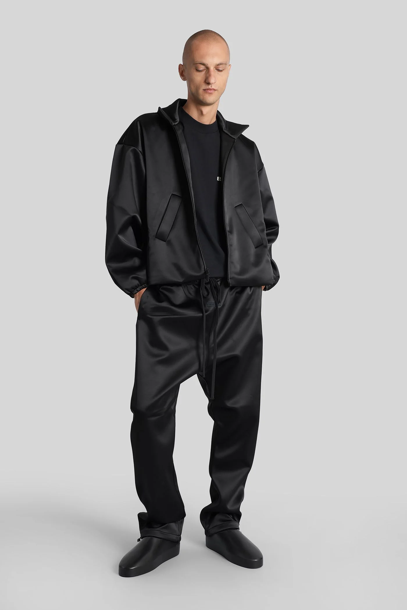 Pants in black polyester - Image 2