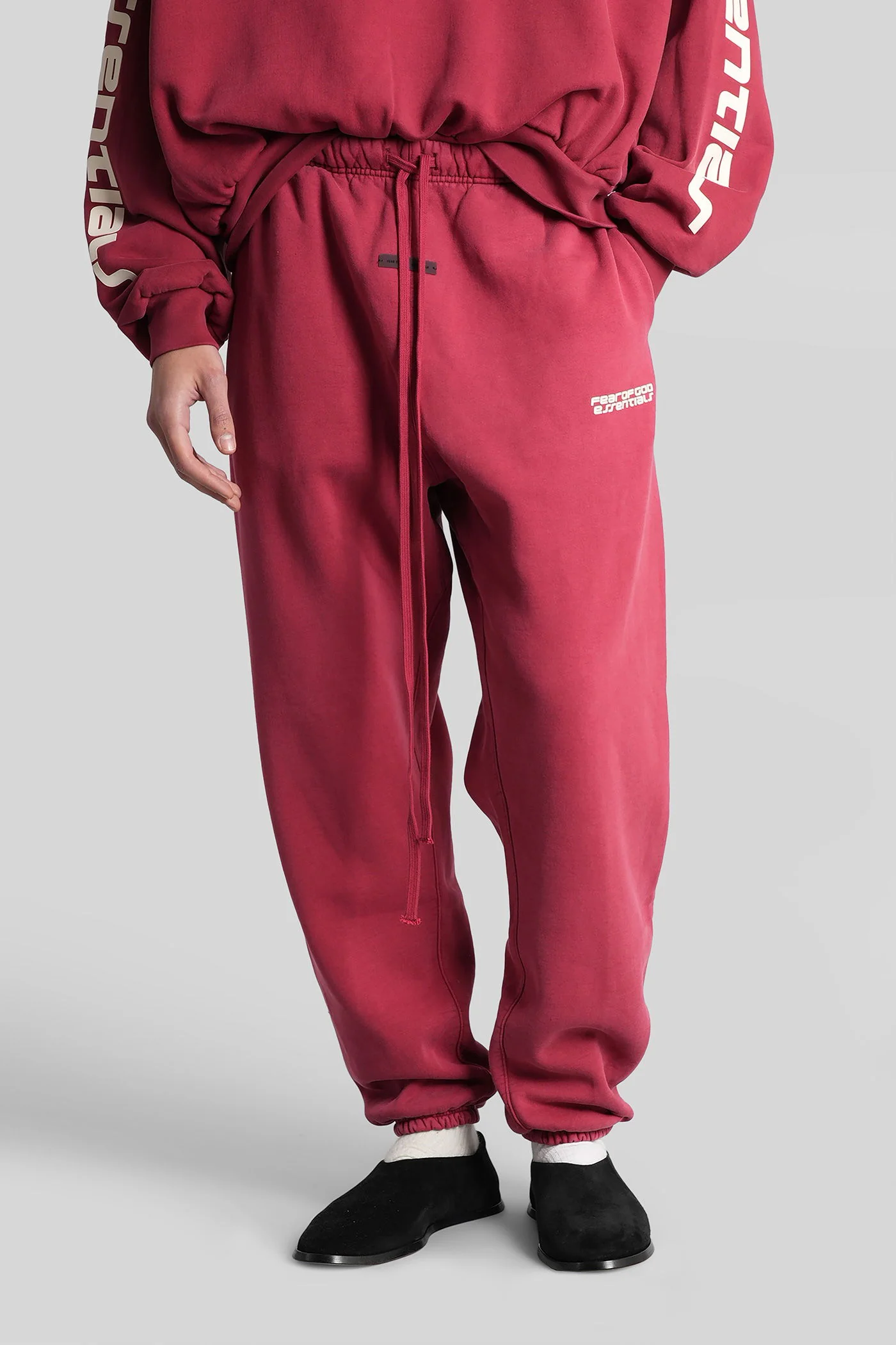 Pants in red cotton