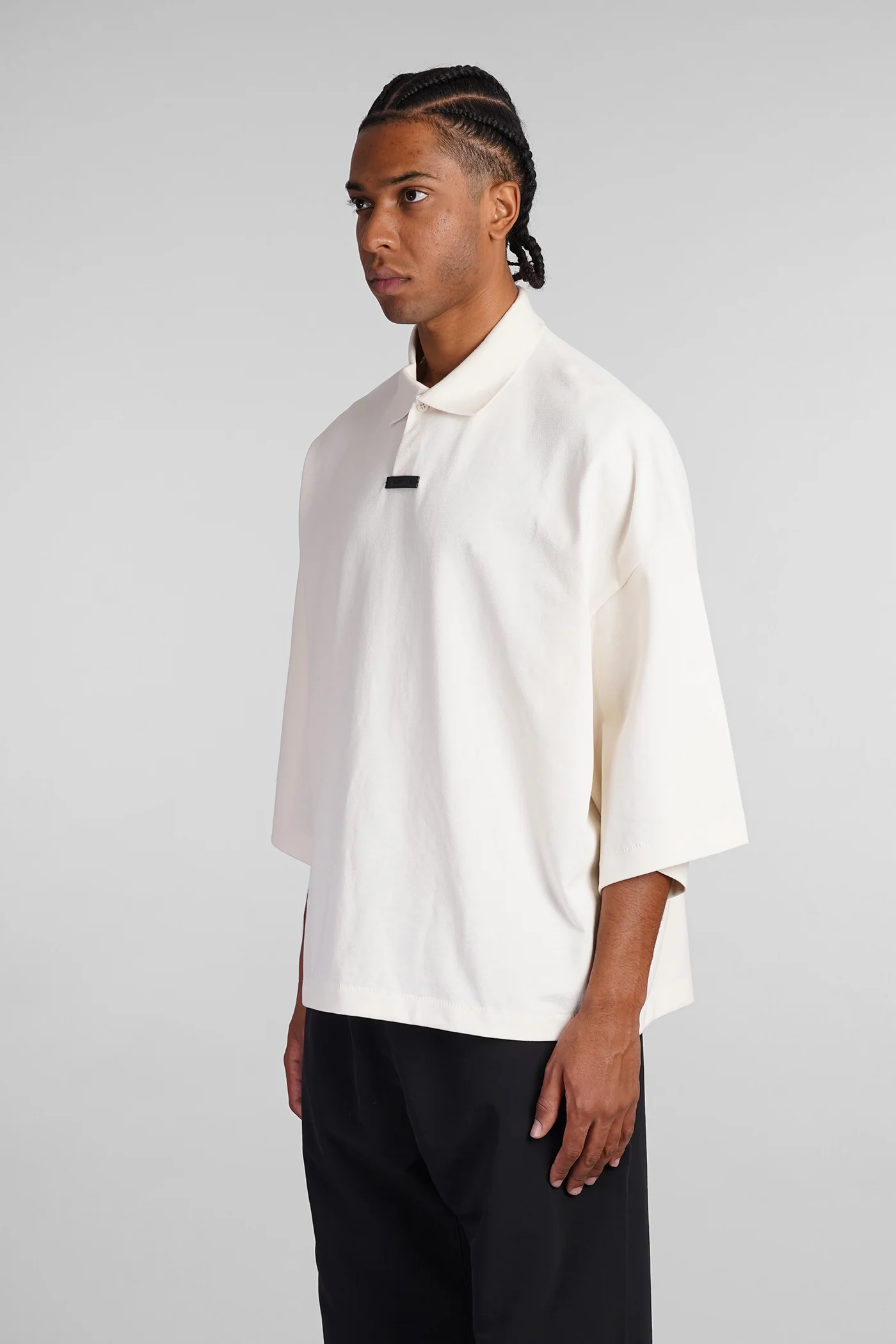 Polo in beige cotton - Image 4