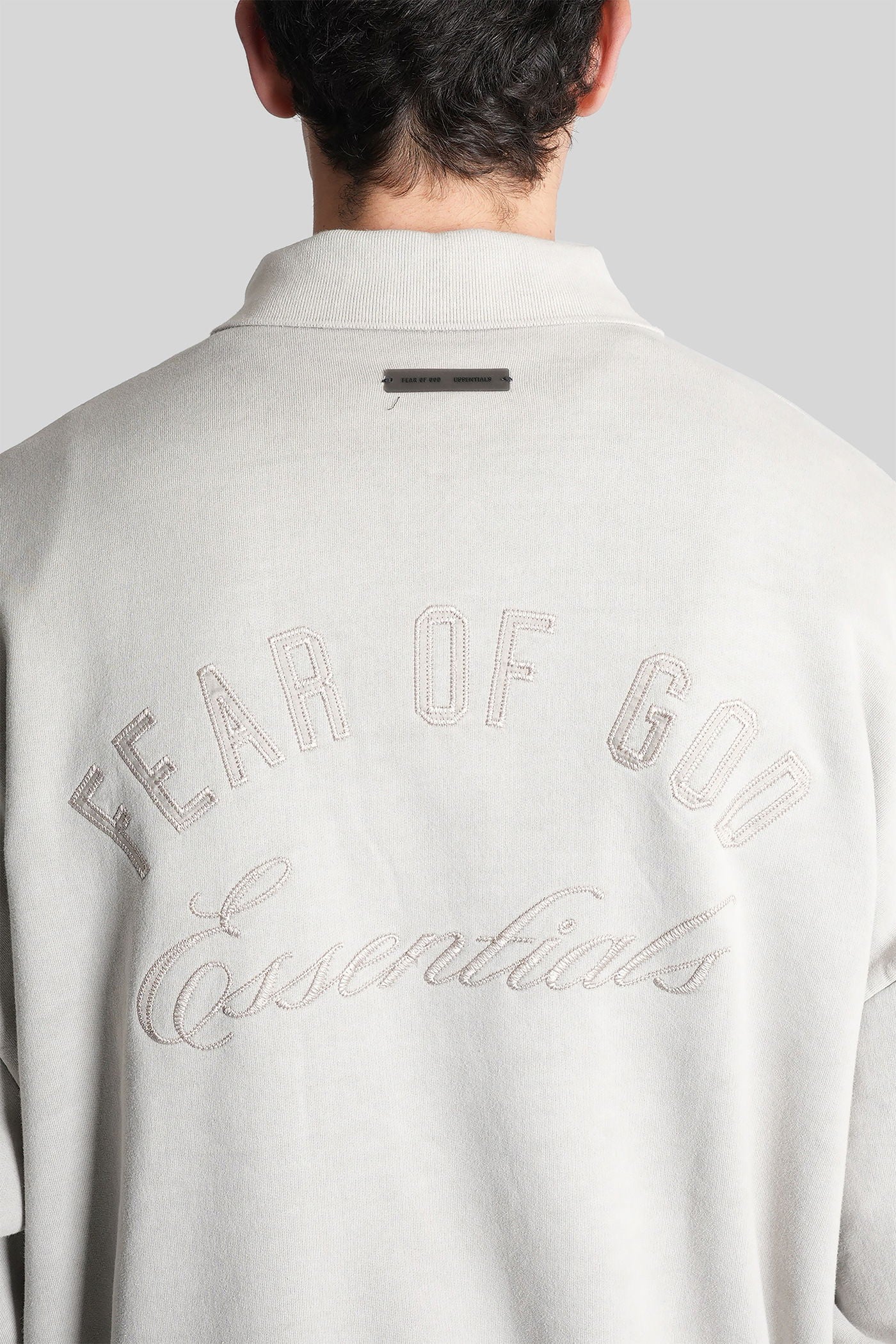 Polo in grey cotton - Image 5