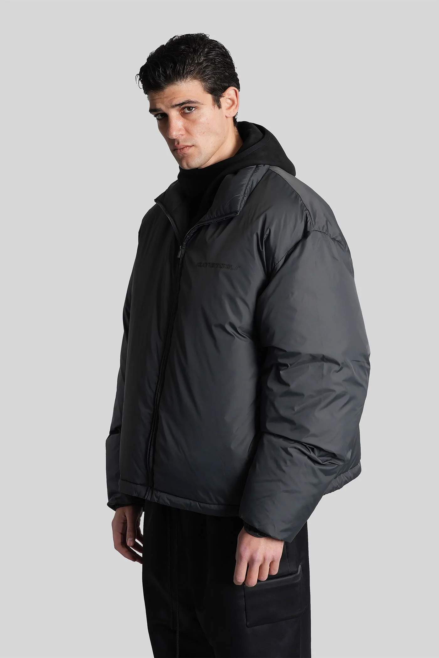 puffer in grey nylon - Image 9