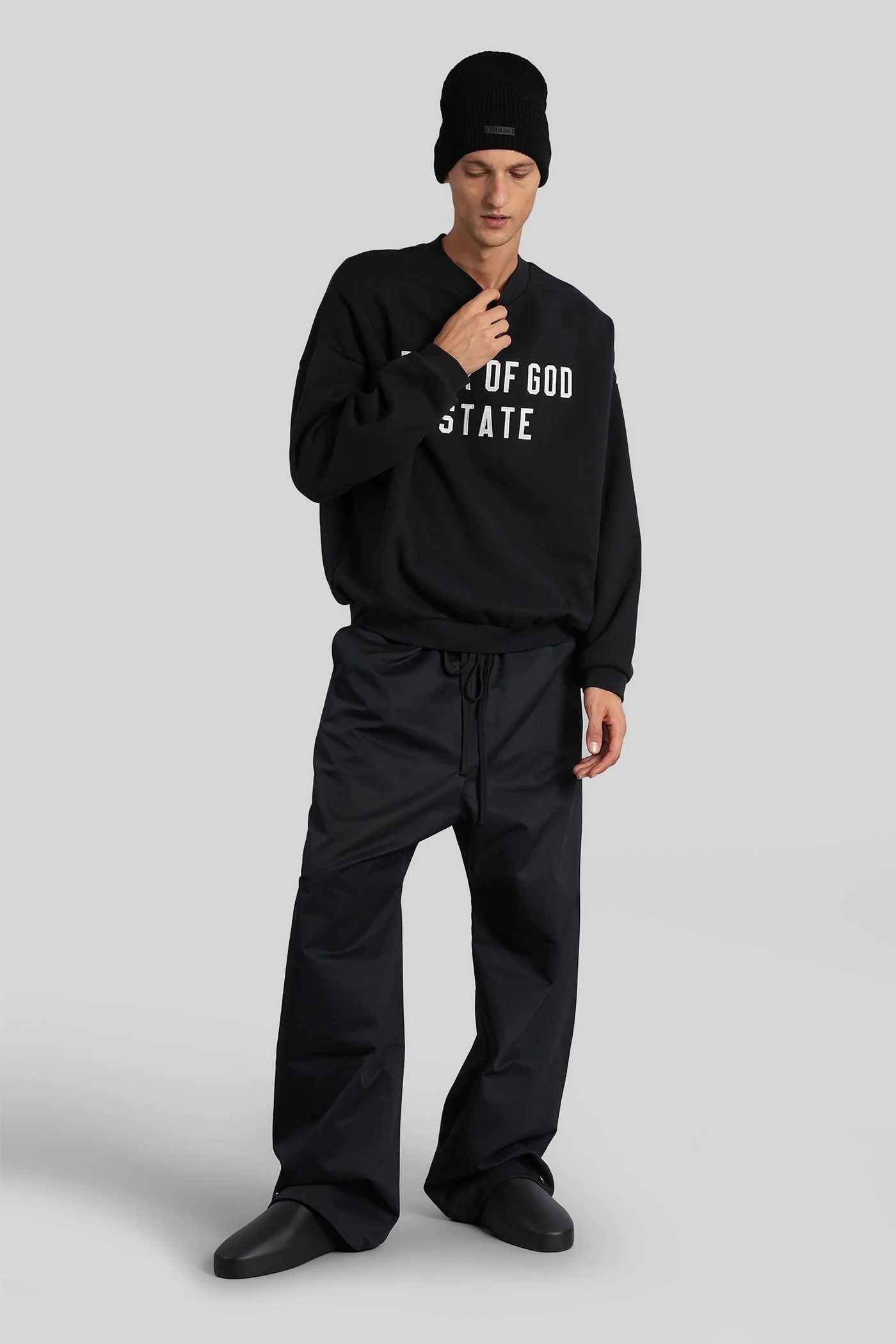 Sweatshirt in black cotton - Image 2
