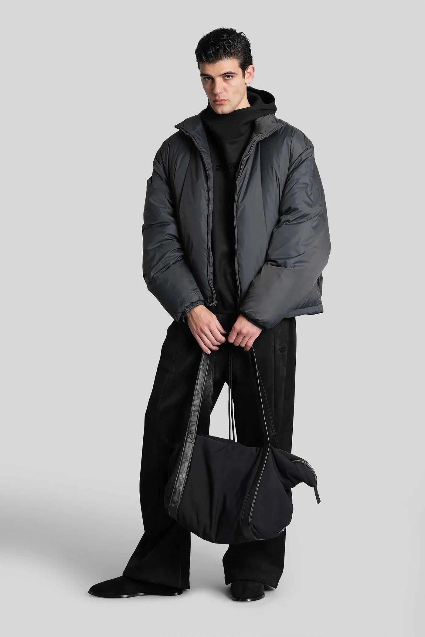 Sweatshirt in black polyester - Image 2