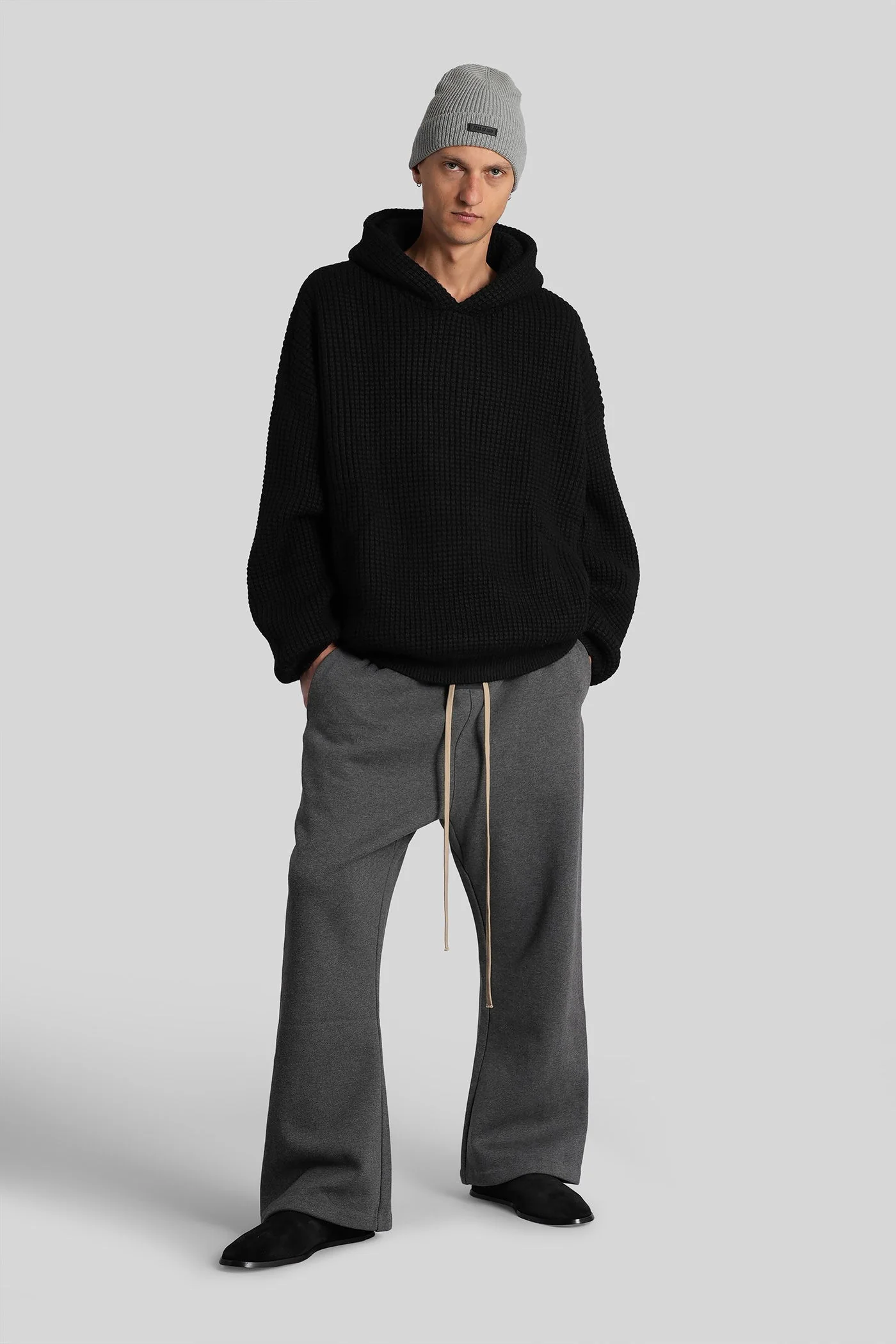 Sweatshirt in black polyester - Image 2