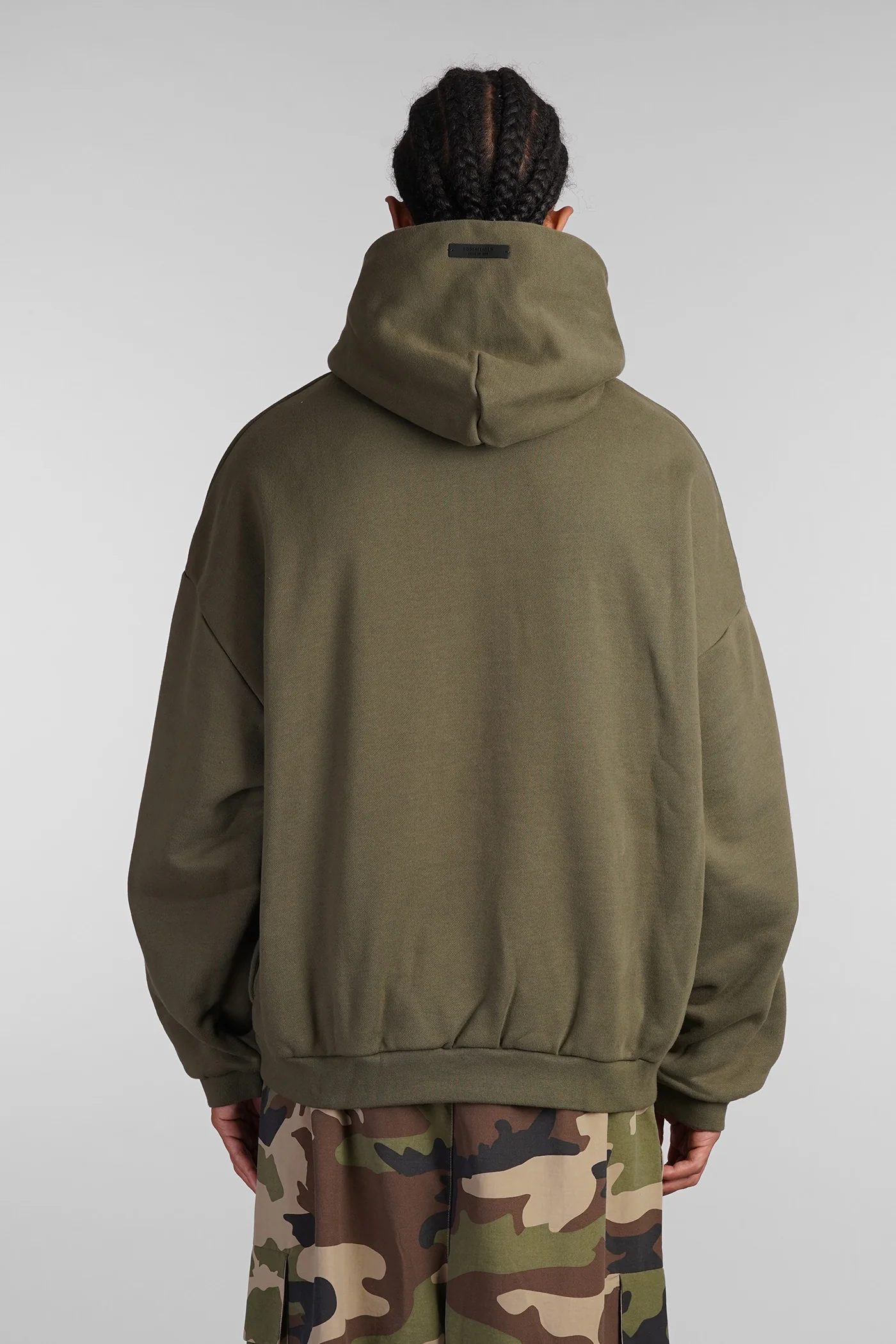Sweatshirt in green cotton - Image 3