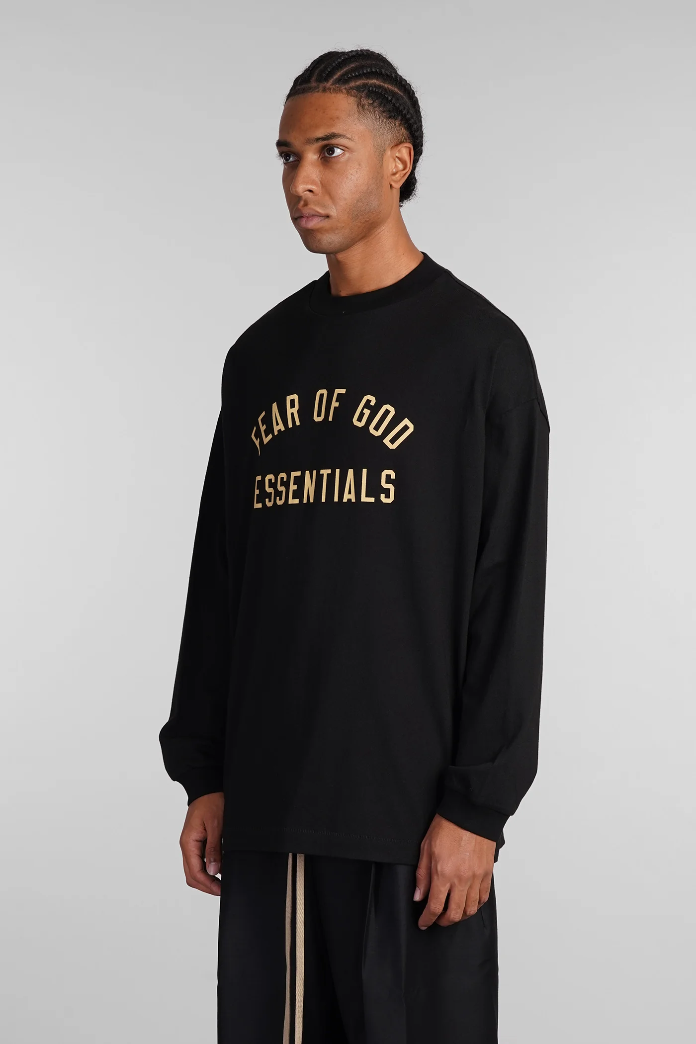 T-Shirt in black cotton - Image 4