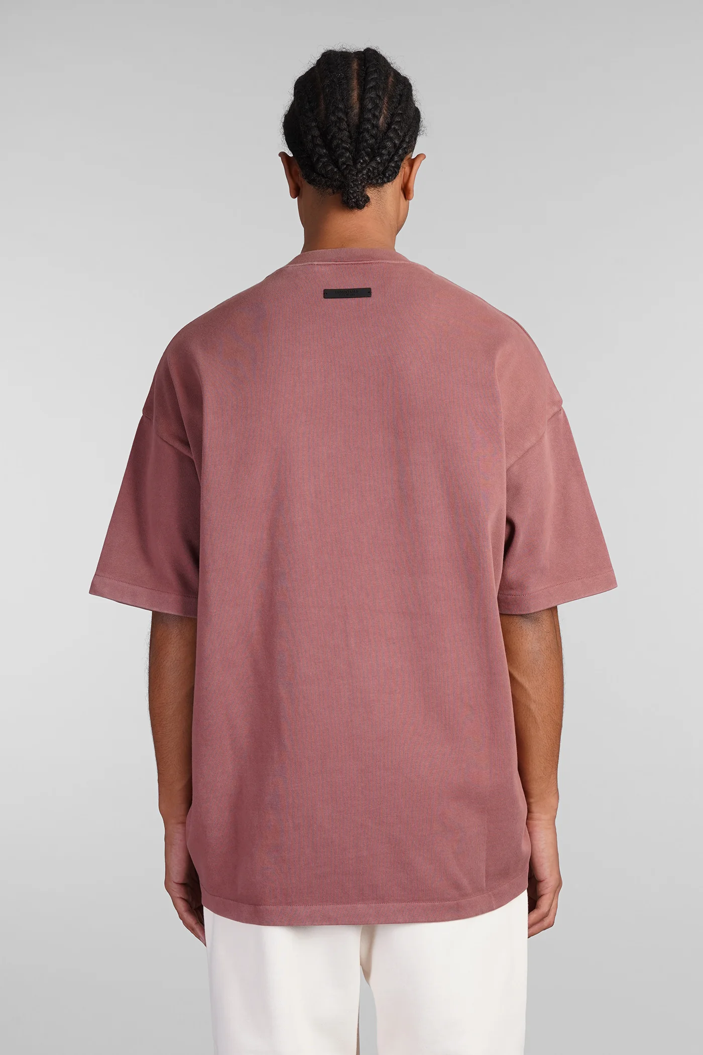 T-Shirt in rose-pink cotton - Image 3