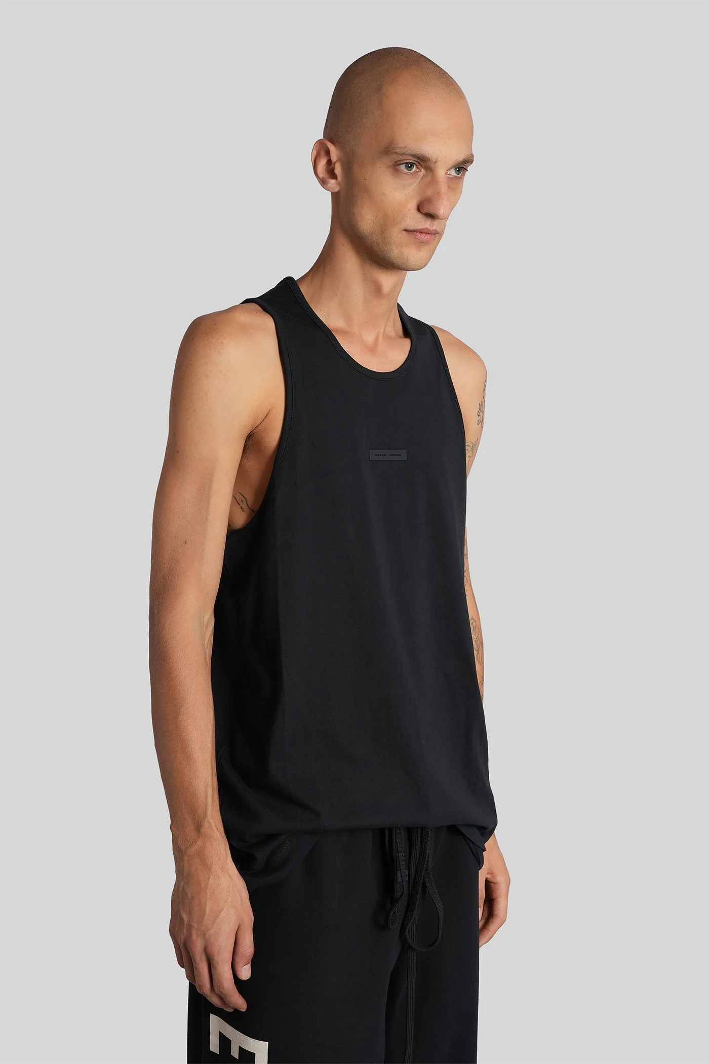 tank Top in black cotton - Image 4