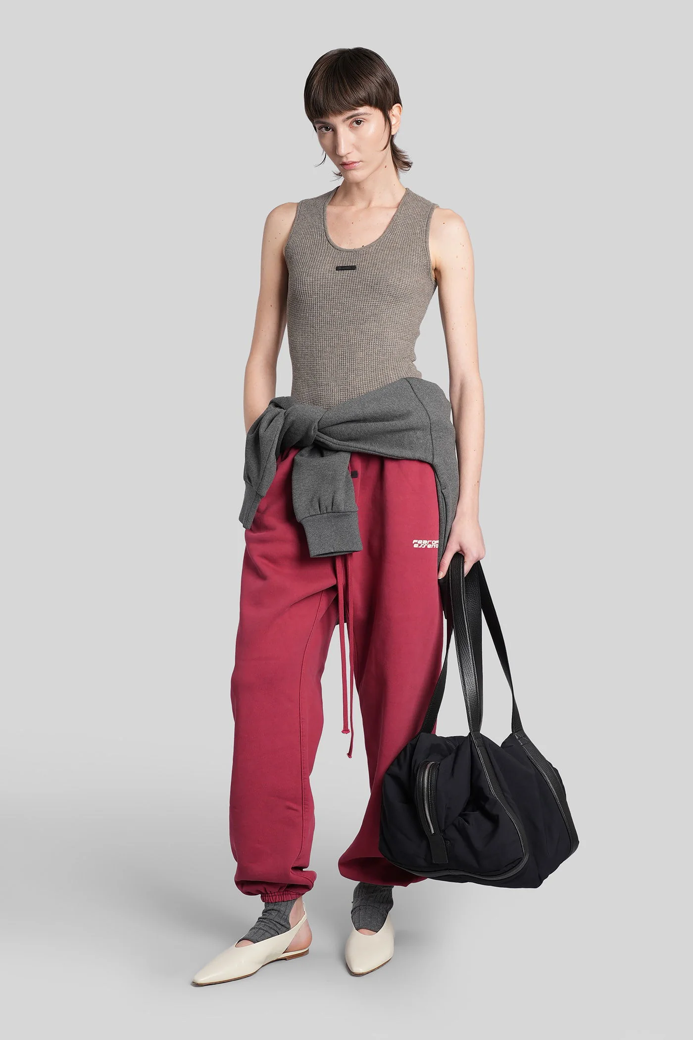 tank Top in grey polyester - Image 2