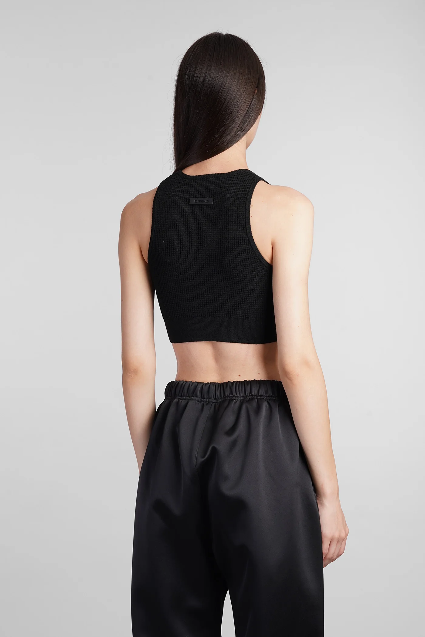 Topwear in black polyester - Image 3